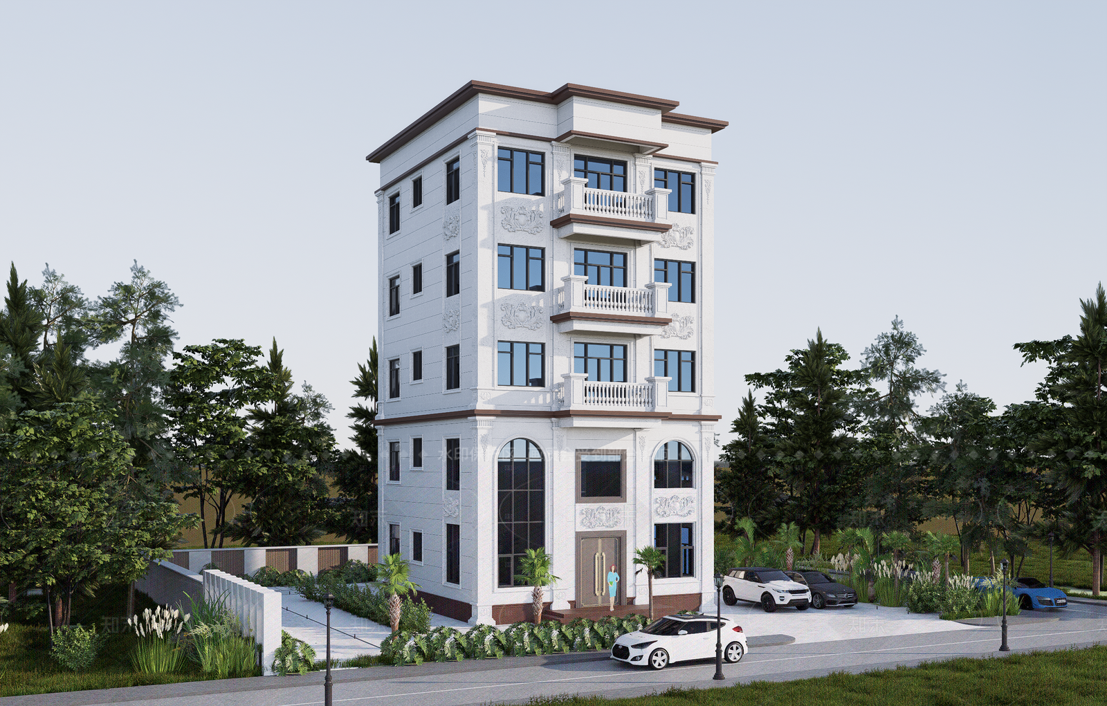 欧式别墅SU模型下载【ID:1207656333】