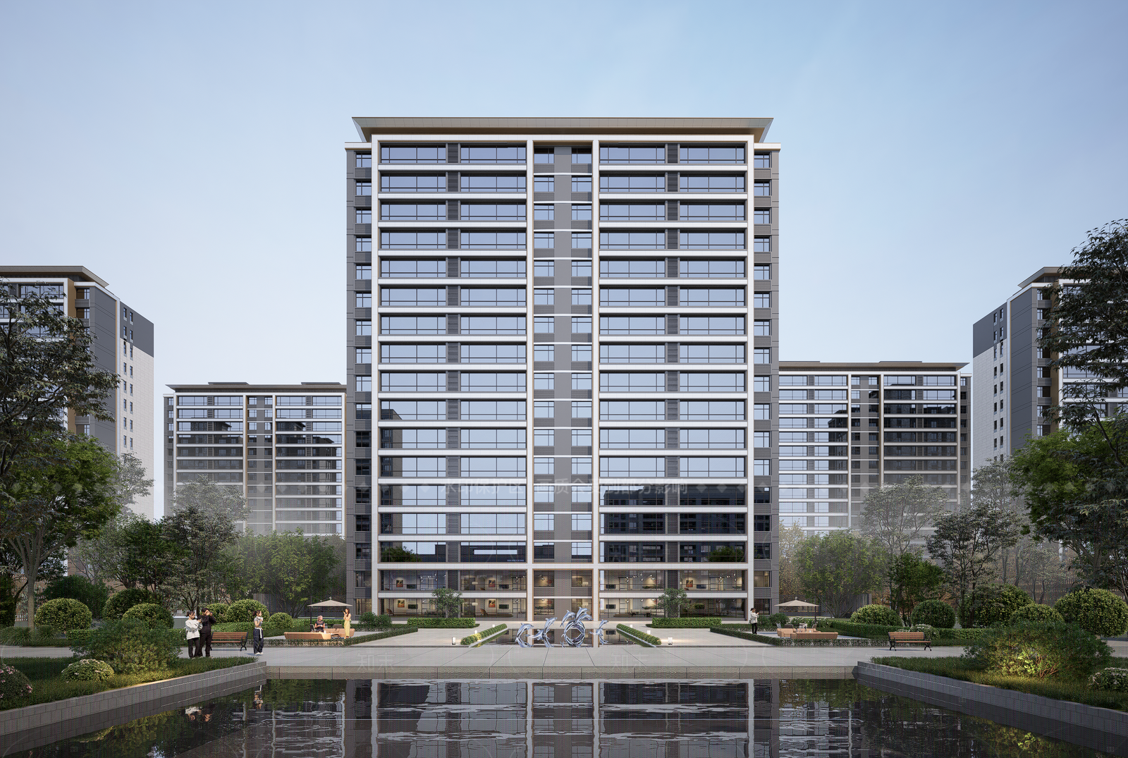 现代极简多层住宅SU模型下载【ID:1207657022】