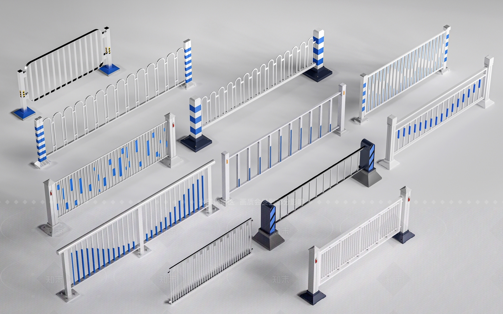 现代其他围挡围栏3D模型下载【ID:1207656972】