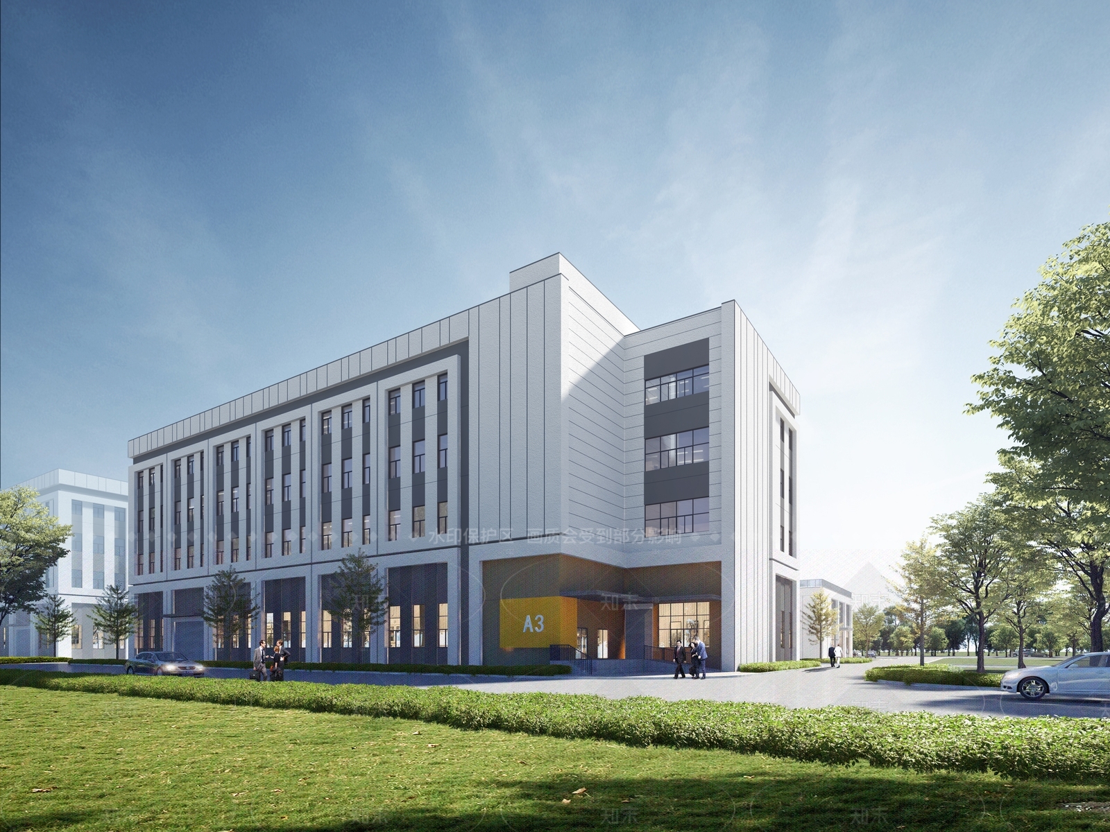 现代研发厂房SU模型下载【ID:1207672143】