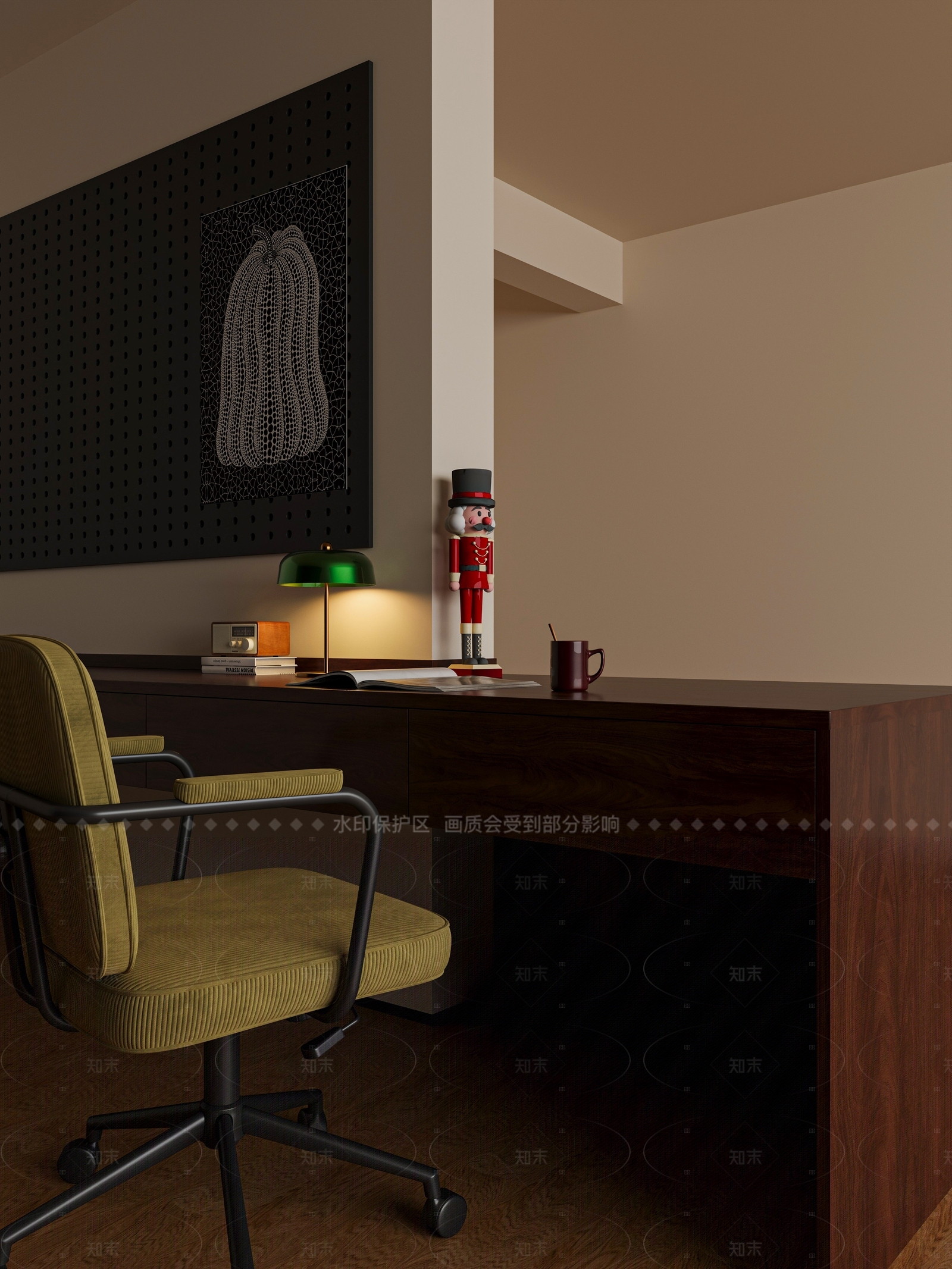 中古办公桌椅3D模型下载【ID:1207659270】