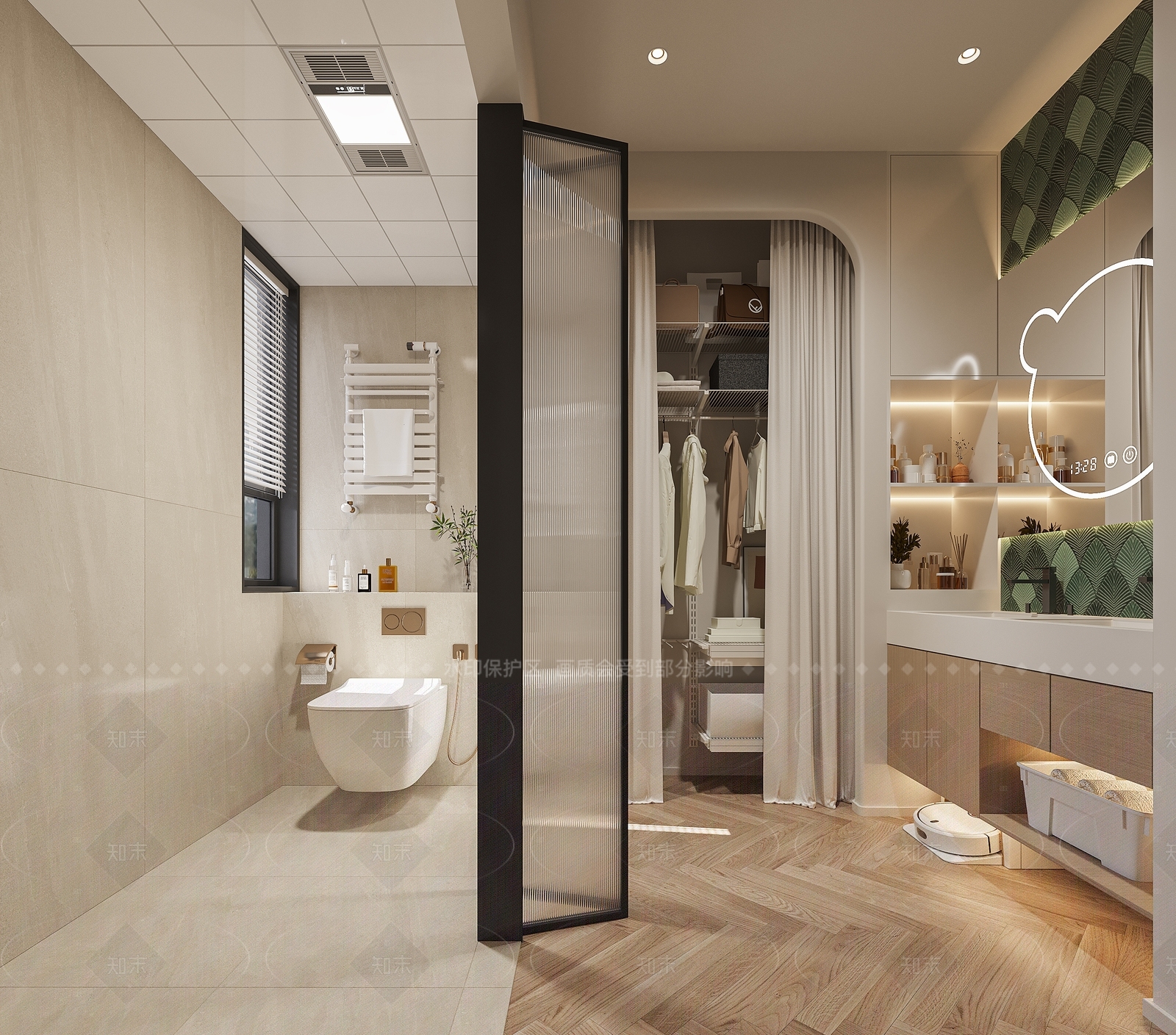 现代卫生间3D模型下载【ID:1207660189】