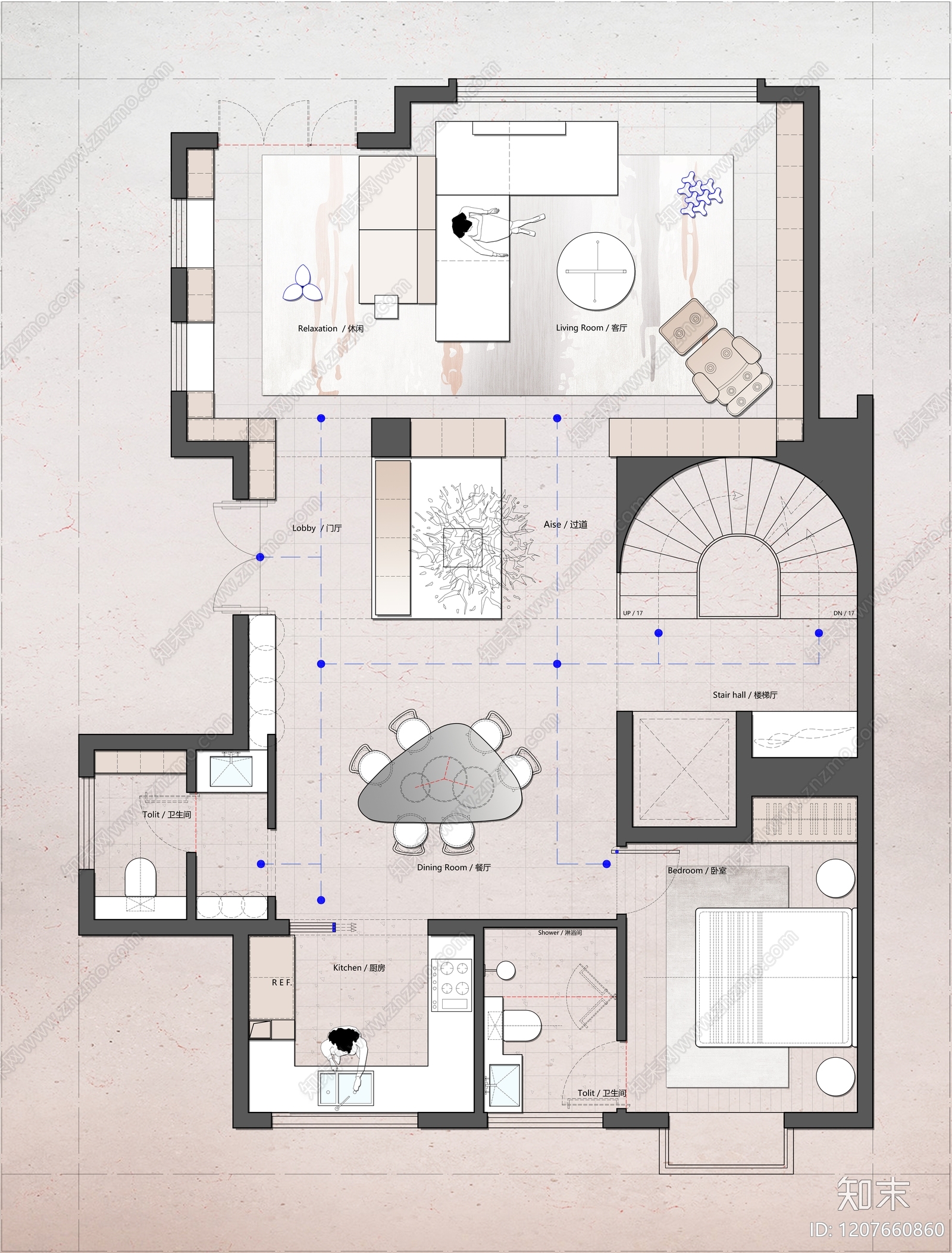 别墅施工图下载【ID:1207660860】
