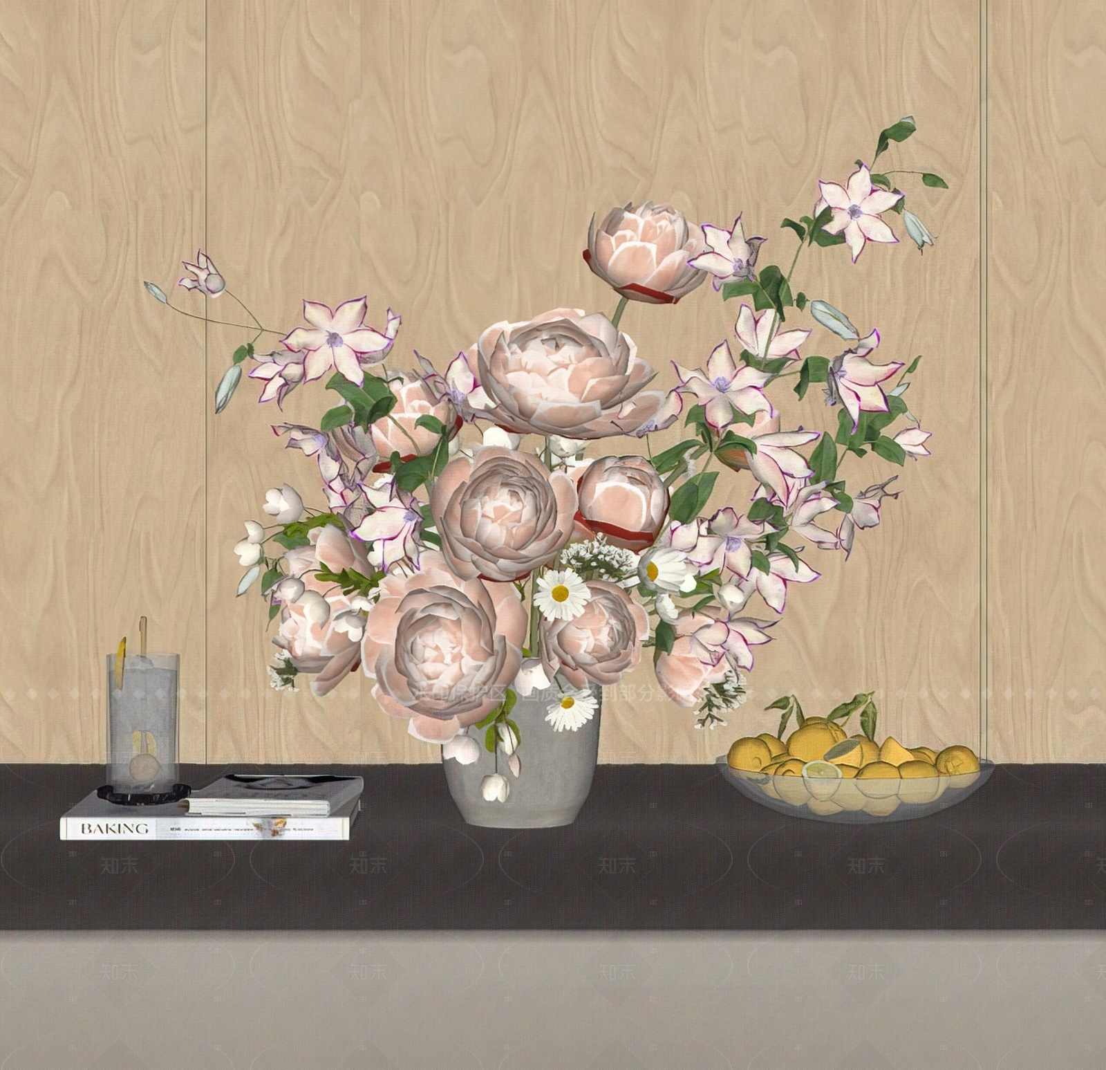 法式中古花艺SU模型下载【ID:1207660640】