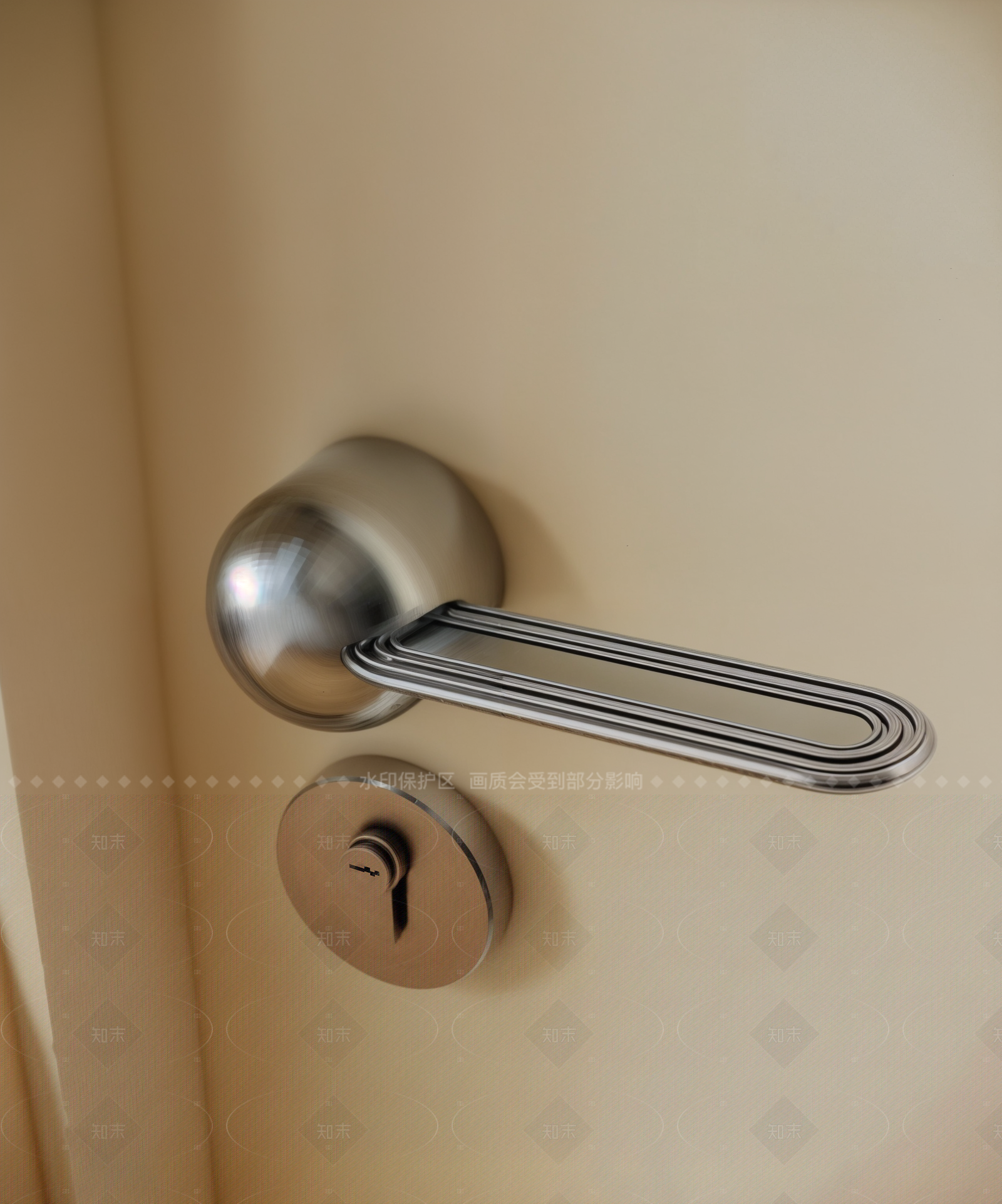 中古奶油门把手SU模型下载【ID:1207661384】