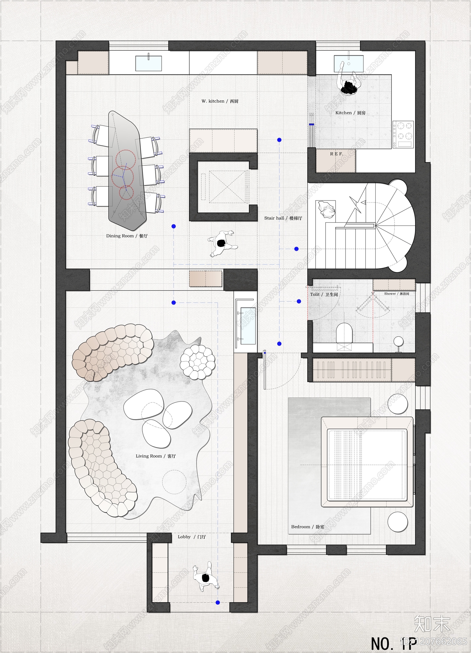 别墅cad施工图下载【ID:1207662065】