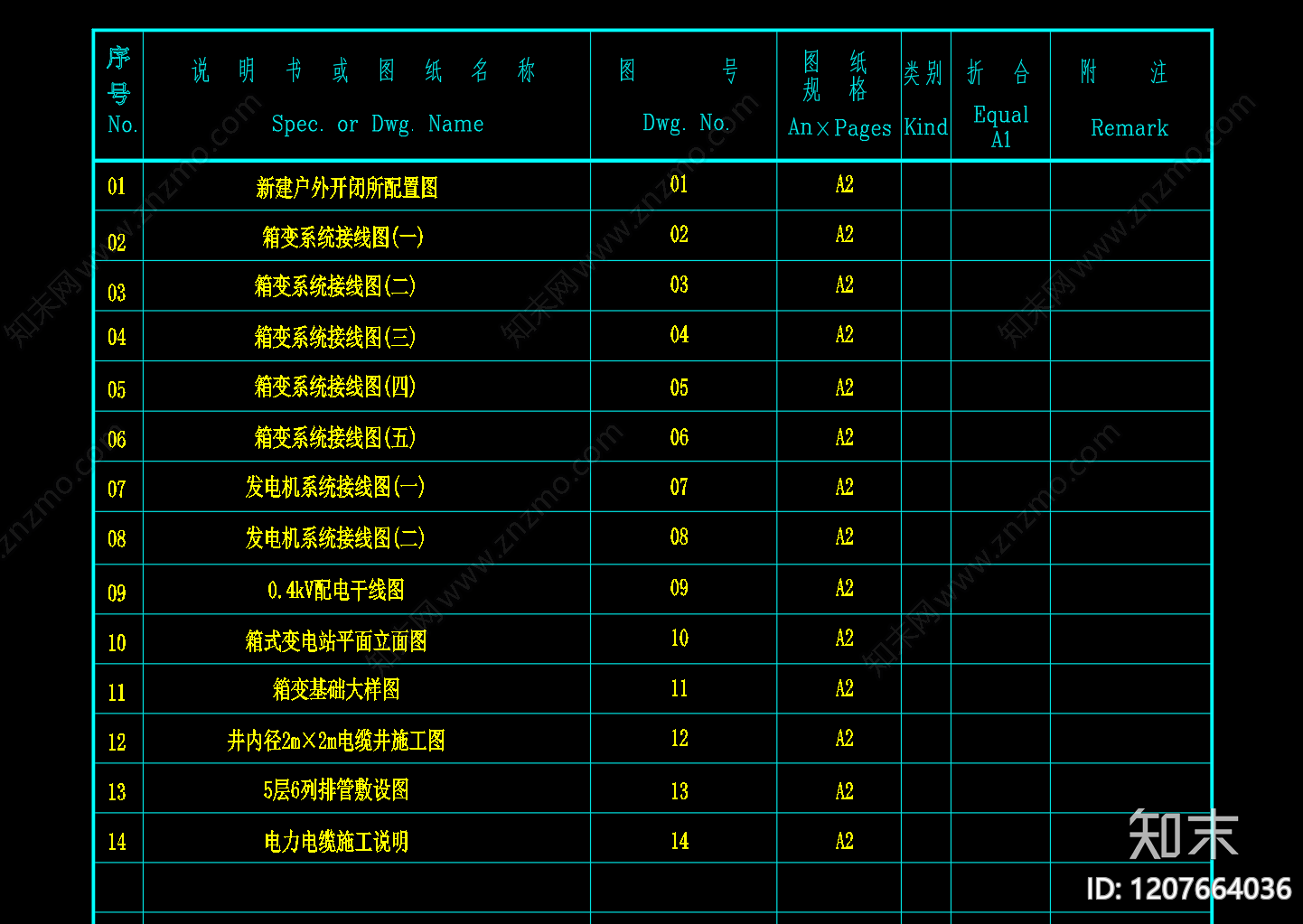 电气图cad施工图下载【ID:1207664036】