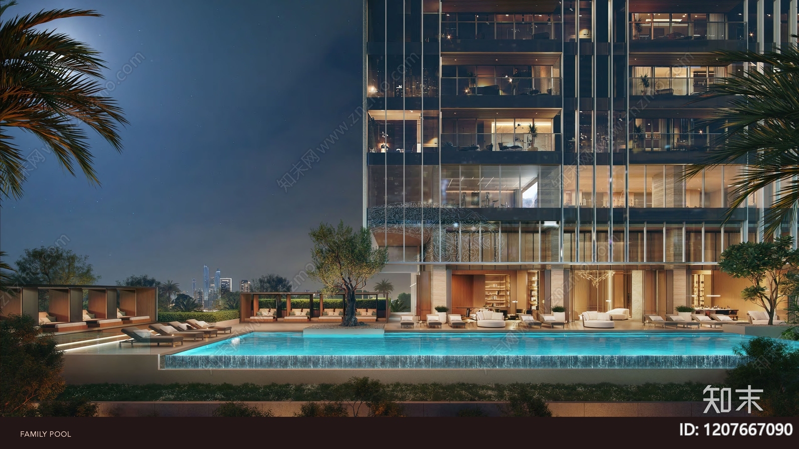 现代轻奢小区景观下载【ID:1207667090】