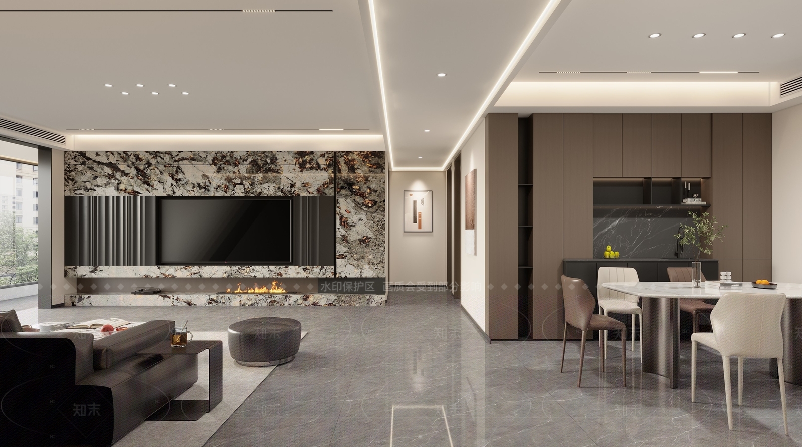 意式客餐厅3D模型下载【ID:1207666966】