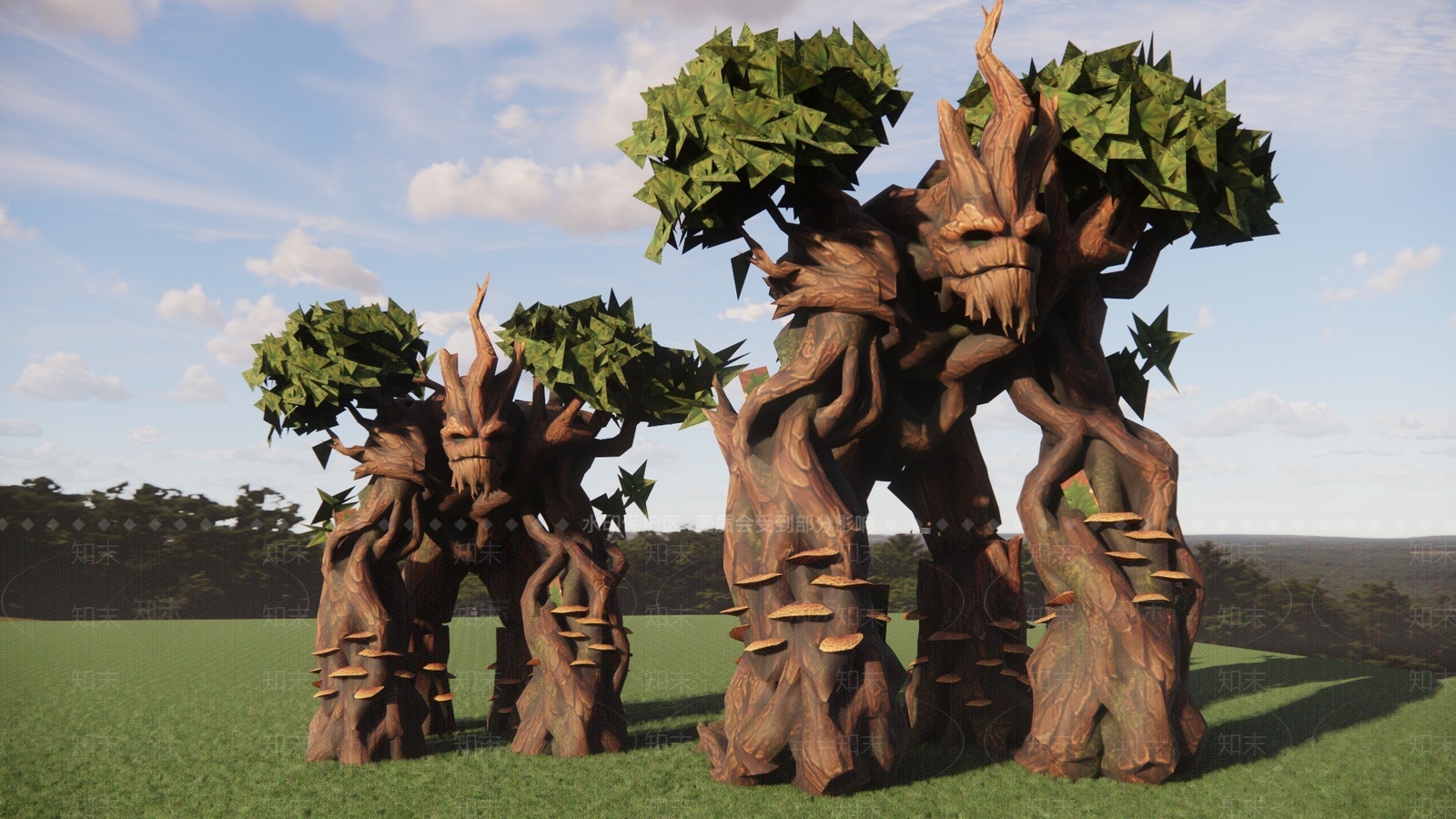 现代新中式树屋SU模型下载【ID:1207668775】