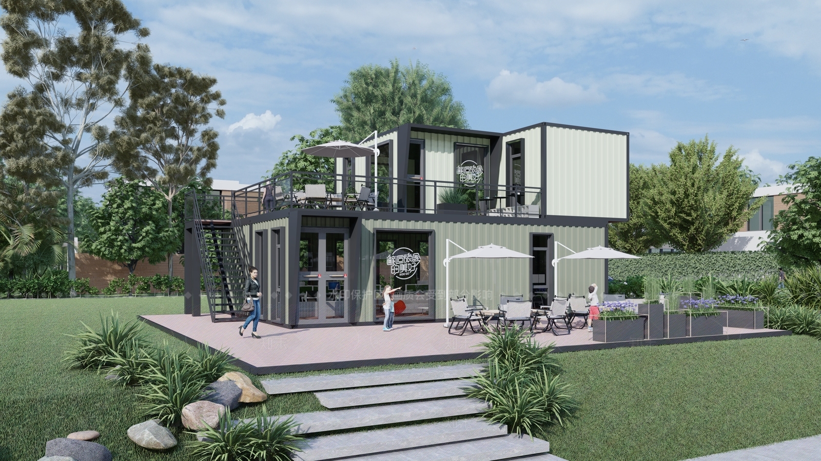 现代工业商业街SU模型下载【ID:1207670121】