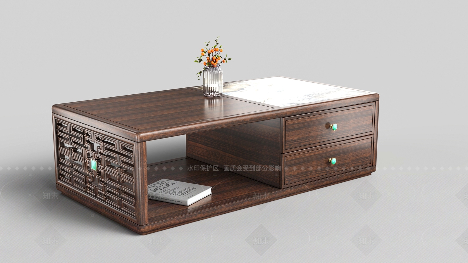 新中式中式茶几3D模型下载【ID:1207669501】