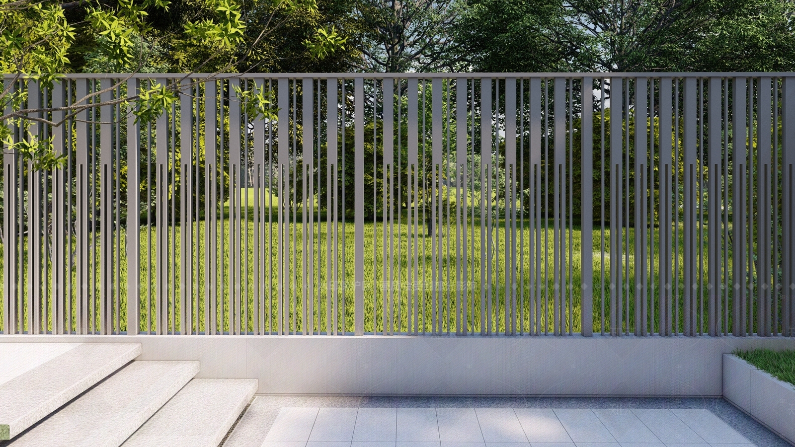 现代新中式栏杆扶手SU模型下载【ID:1207671024】