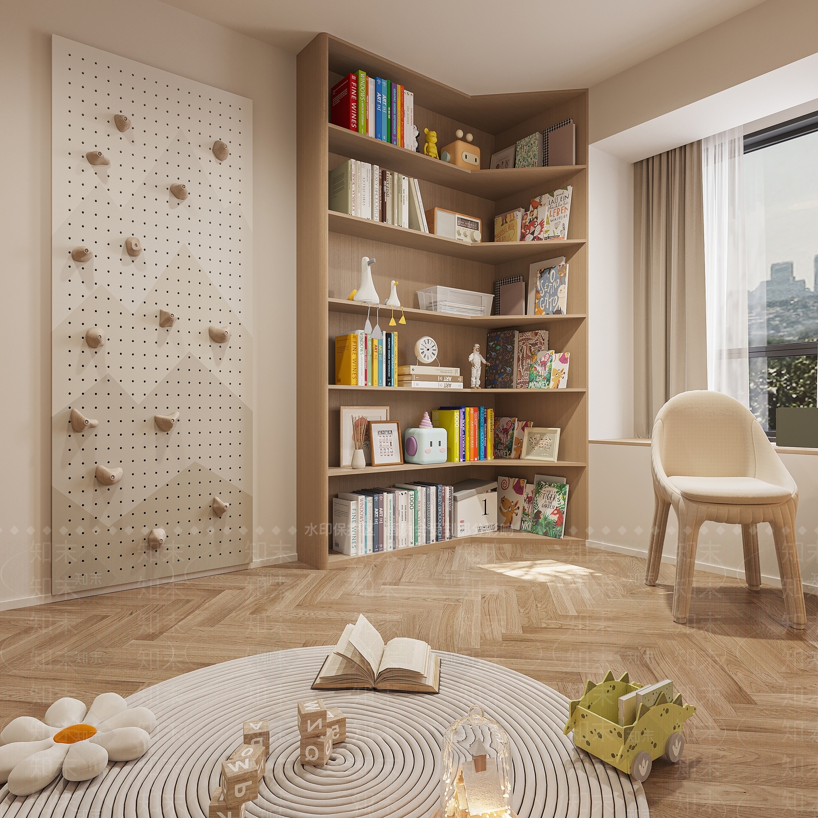 现代男孩房3D模型下载【ID:1207674234】