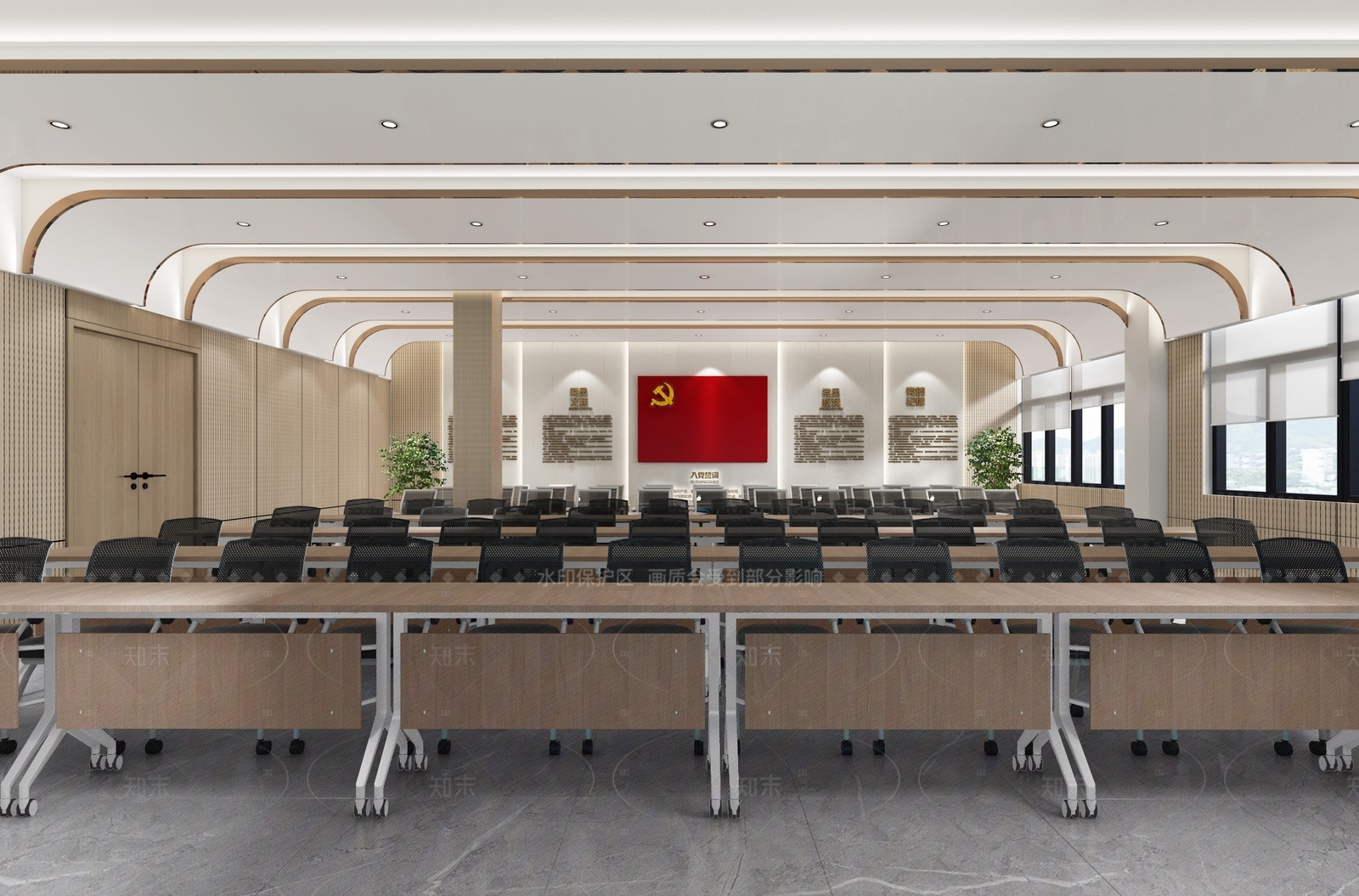现代图书馆3D模型下载【ID:1207674445】