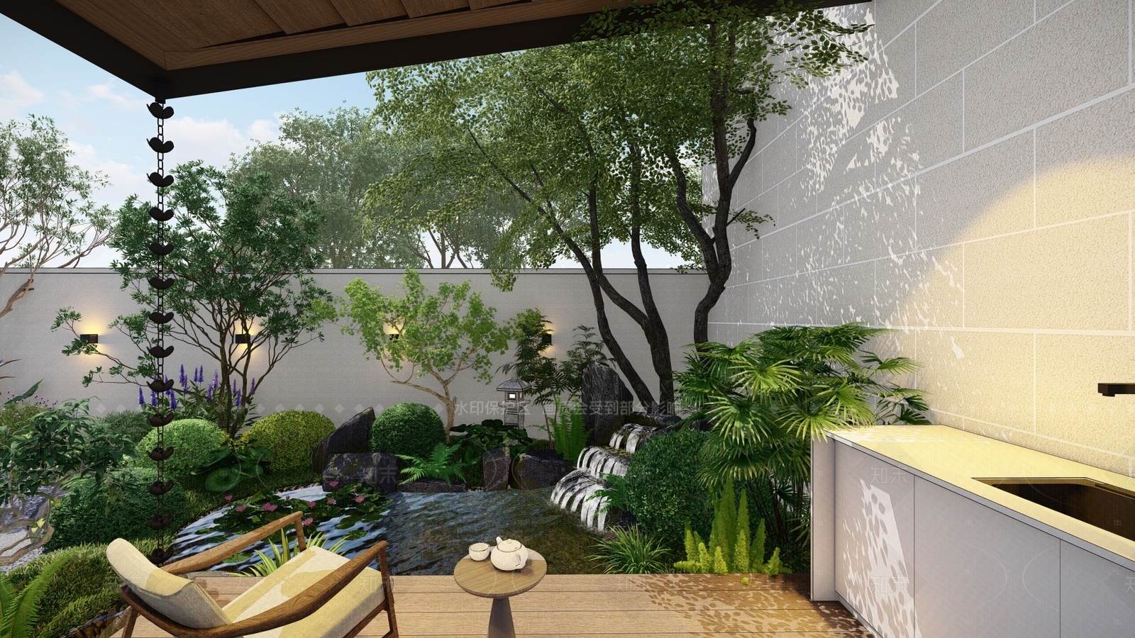 现代简约住宅区景观SU模型下载【ID:1207675395】