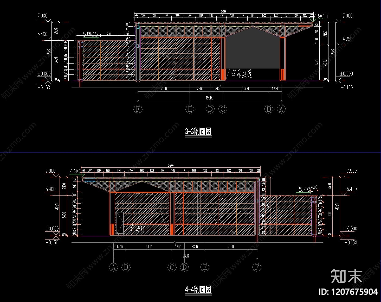 幕墙结构cad施工图下载【ID:1207675904】