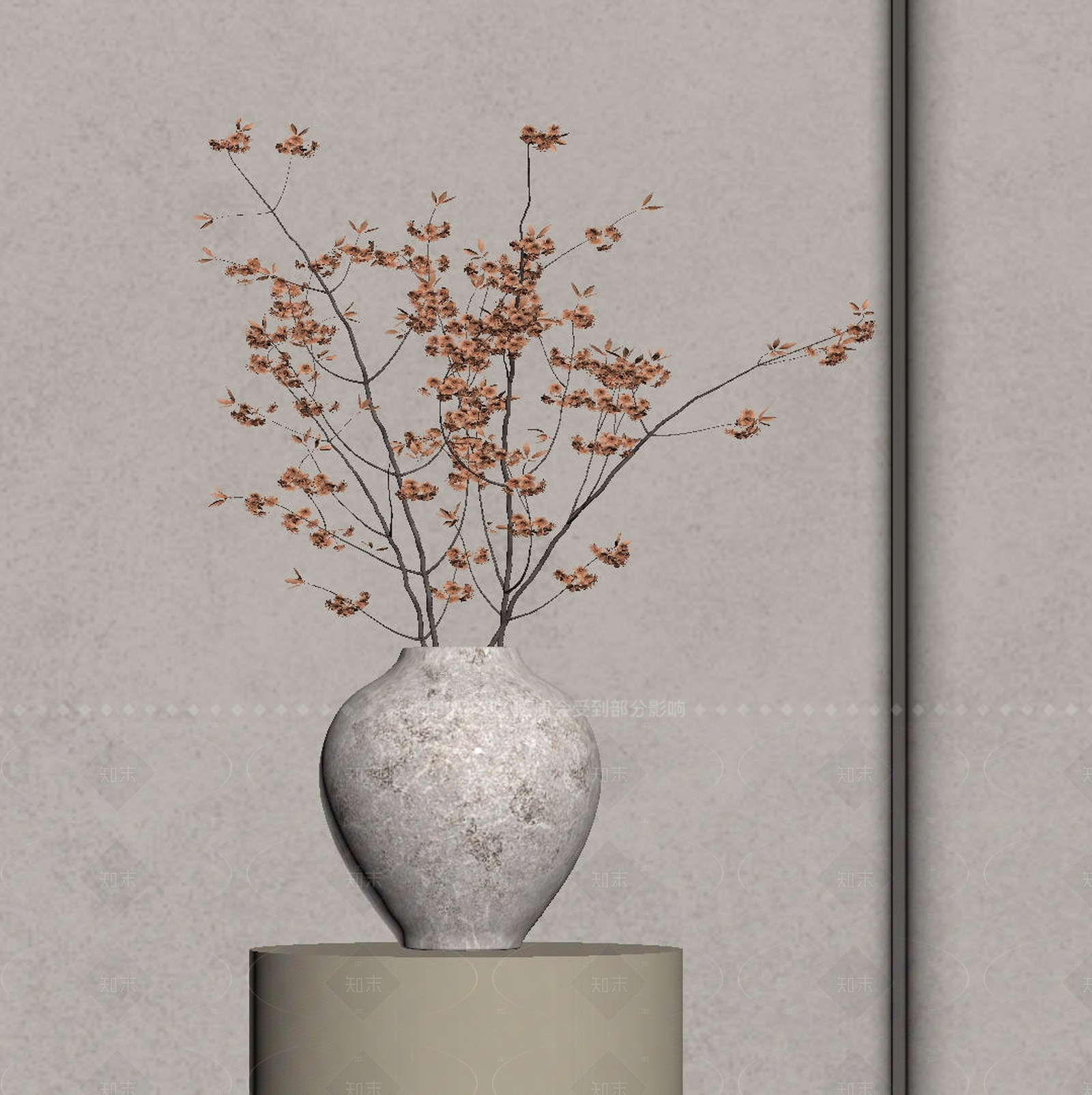 现代中古花艺SU模型下载【ID:1207677114】
