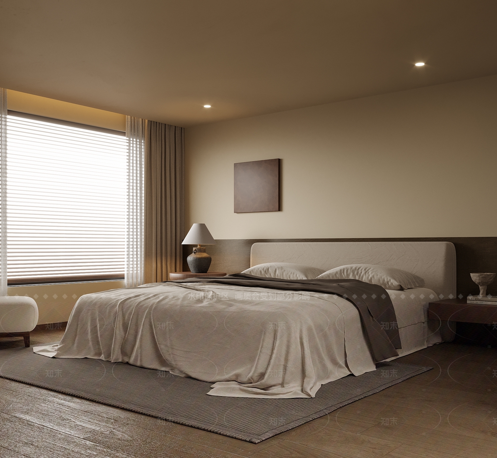 现代家居卧室SU模型下载【ID:1207677401】