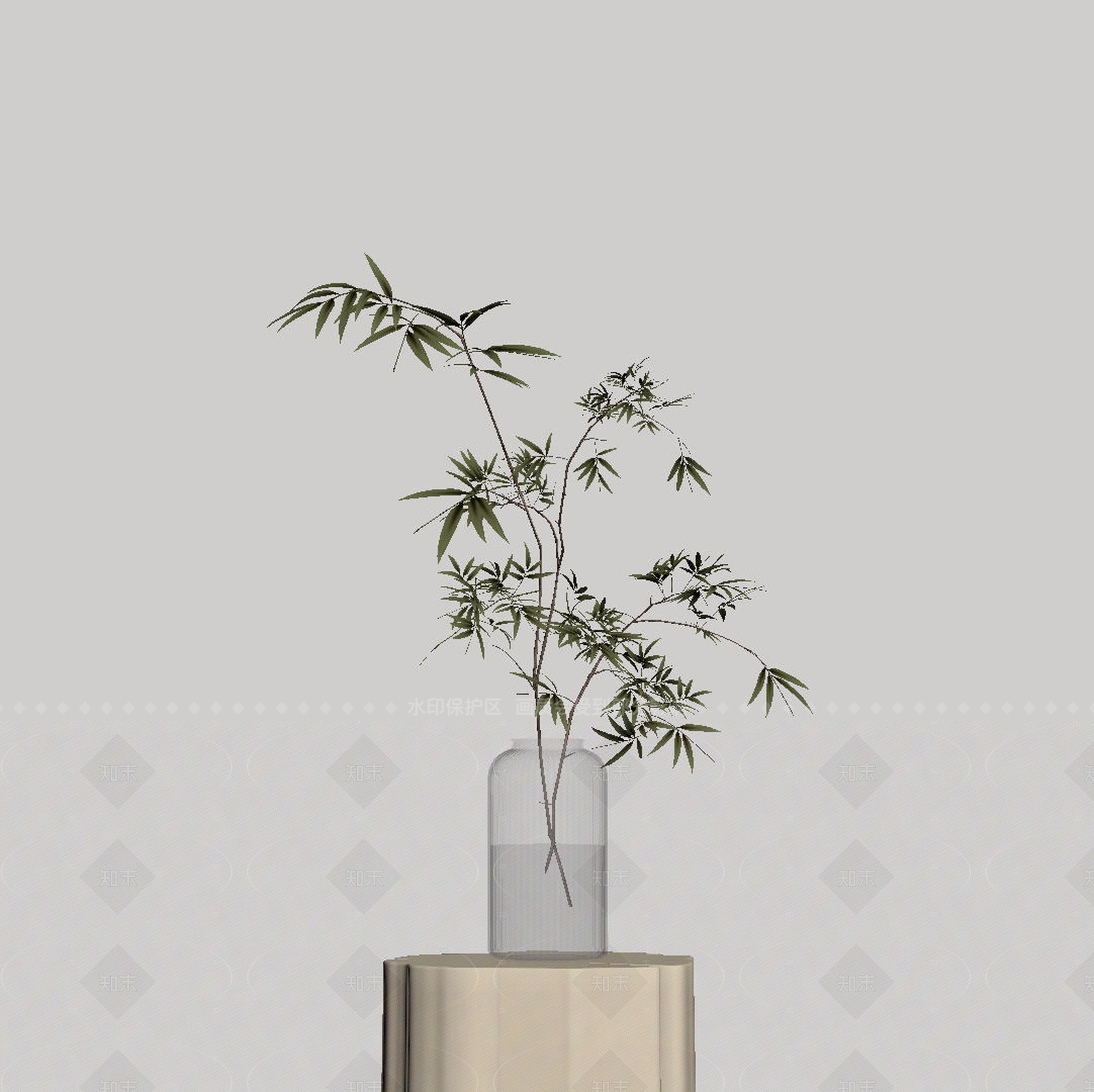 现代中古花艺SU模型下载【ID:1207678714】