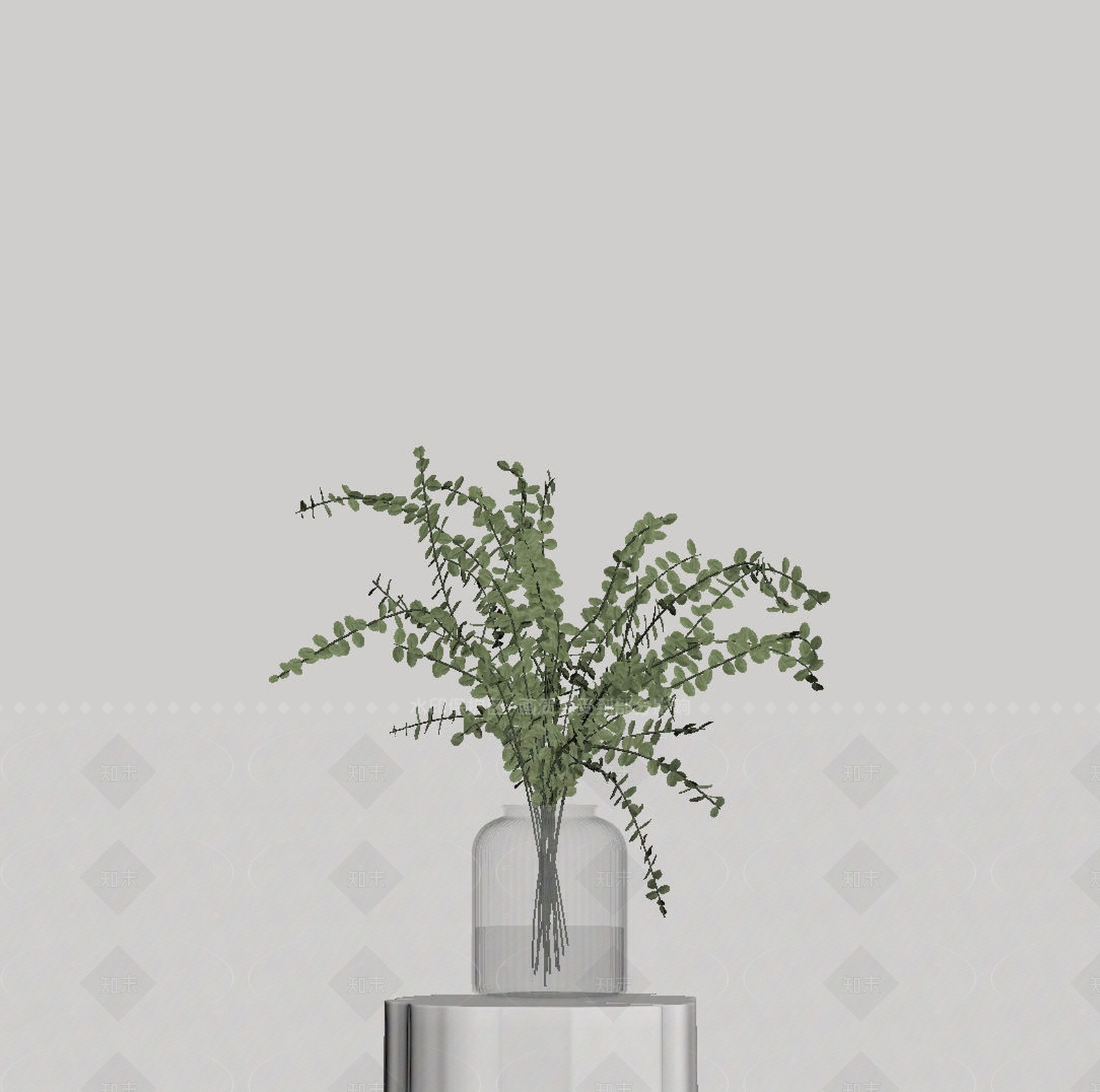现代中古花艺SU模型下载【ID:1207679186】