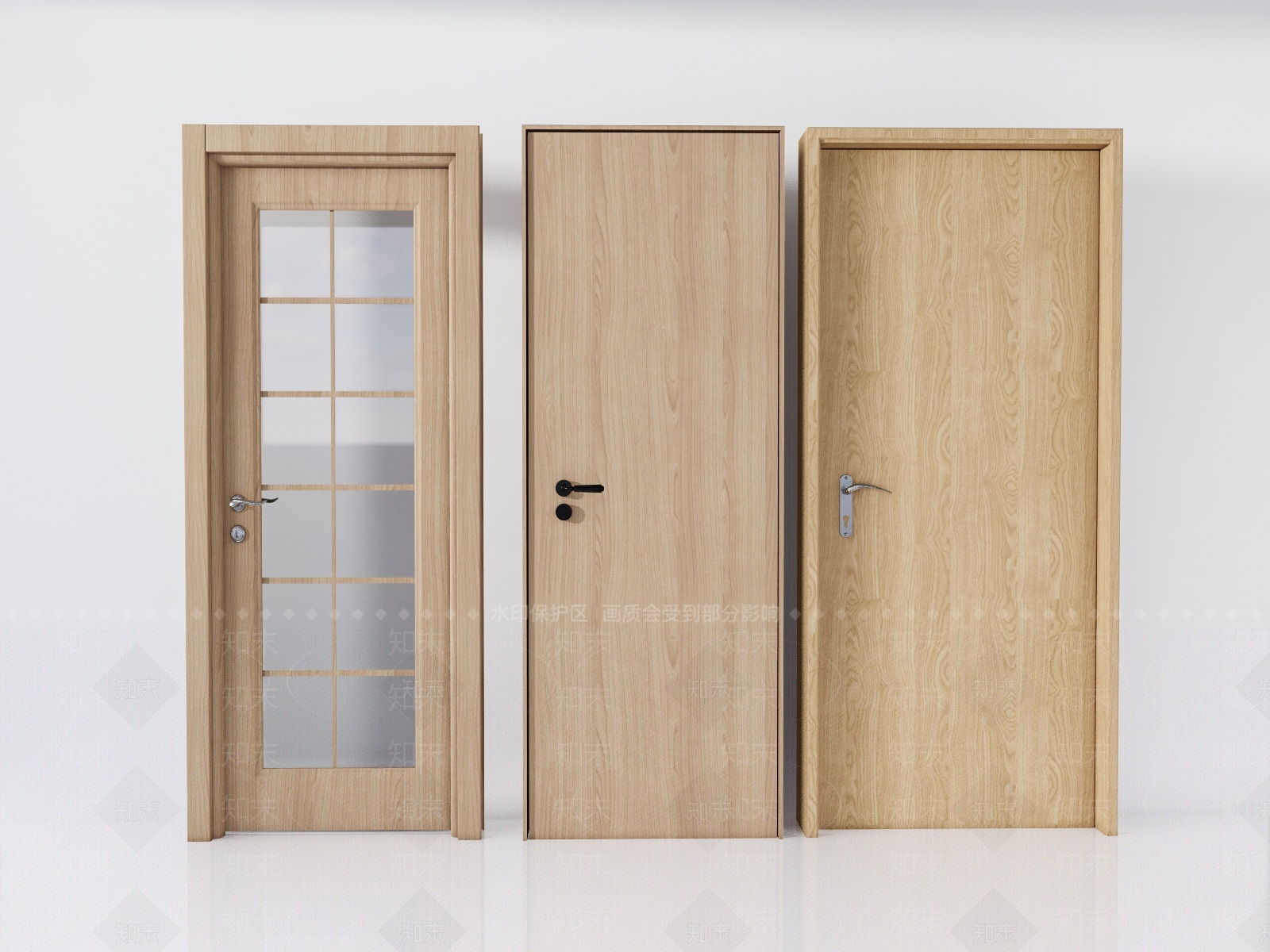 现代木门SU模型下载【ID:1207679444】