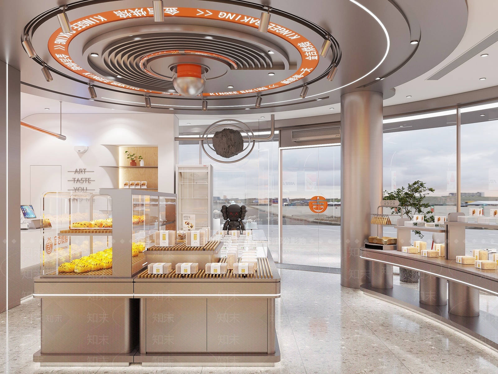 现代网红蛋糕甜品面包店3D模型下载【ID:1207687125】