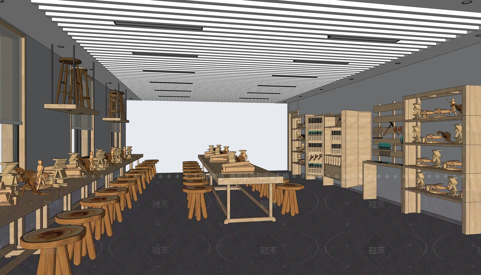 现代手工坊SU模型下载【ID:1207688601】