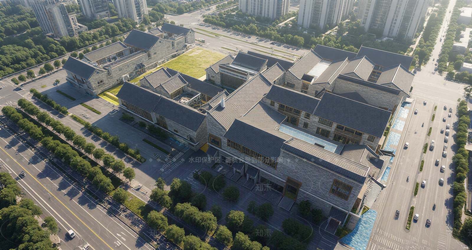 中式古建筑SU模型下载【ID:1207688733】