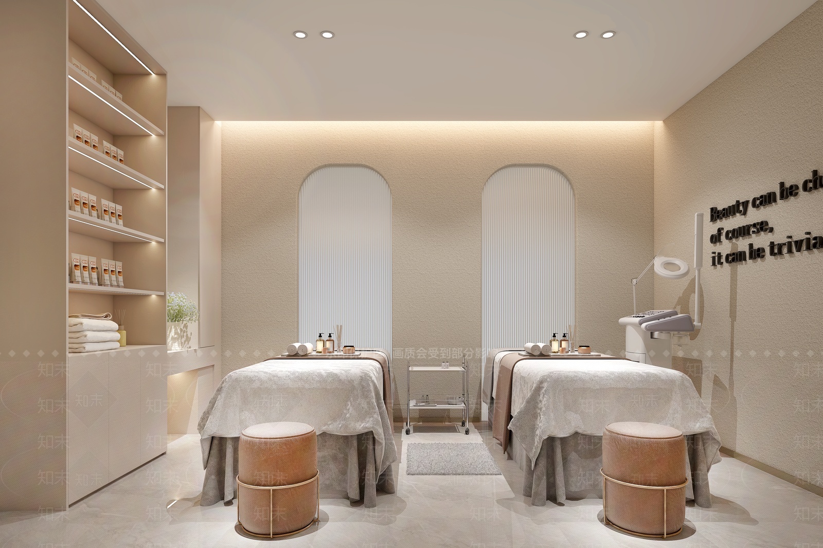 现代美容SPA店包间3D模型下载【ID:1207690099】