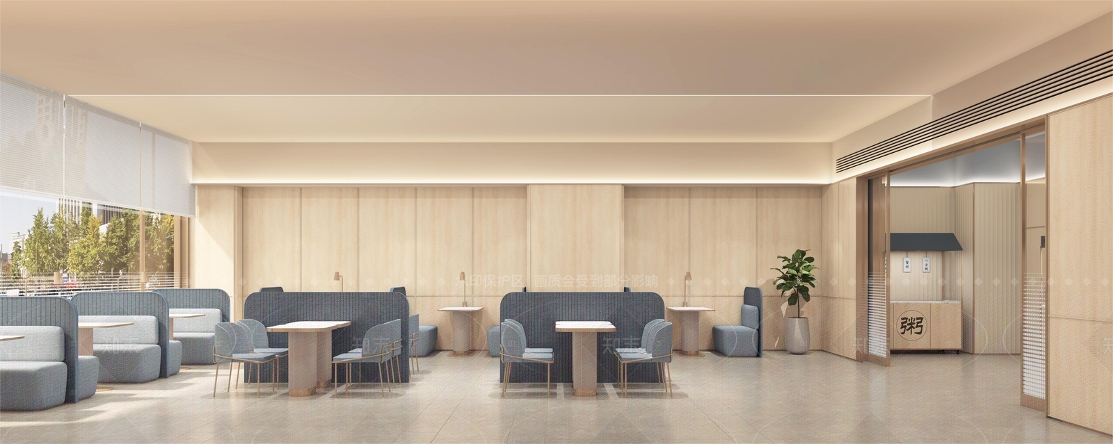 现代酒店餐厅3D模型下载【ID:1207690994】