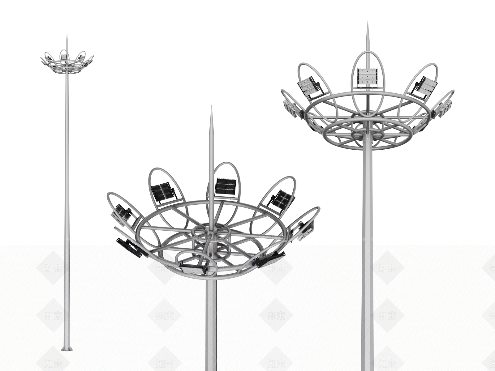现代简约景观灯SU模型下载【ID:1207691491】