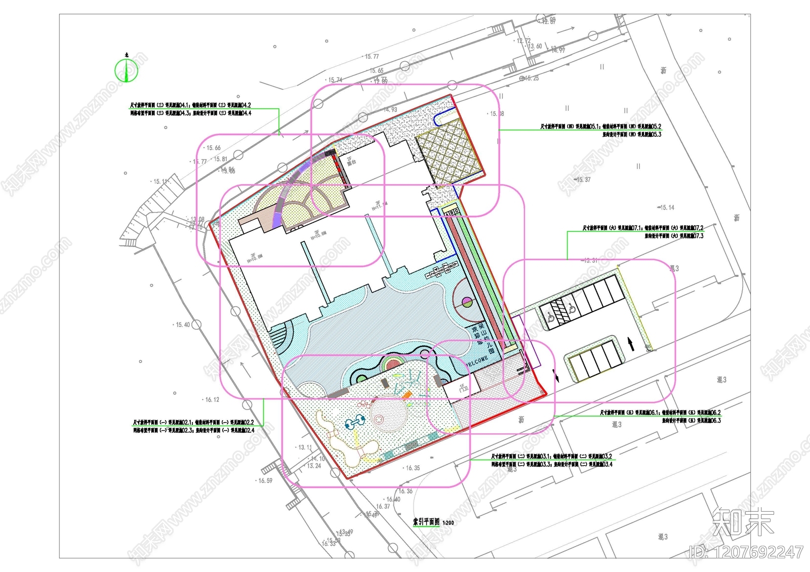 幼儿园景观施工图下载【ID:1207692247】