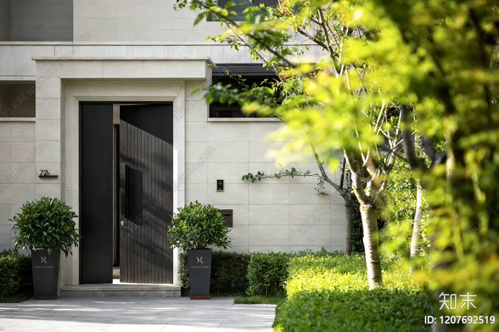 现代极简门头施工图下载【ID:1207692519】