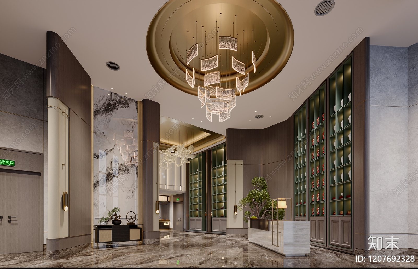 新中式轻奢中餐厅下载【ID:1207692328】