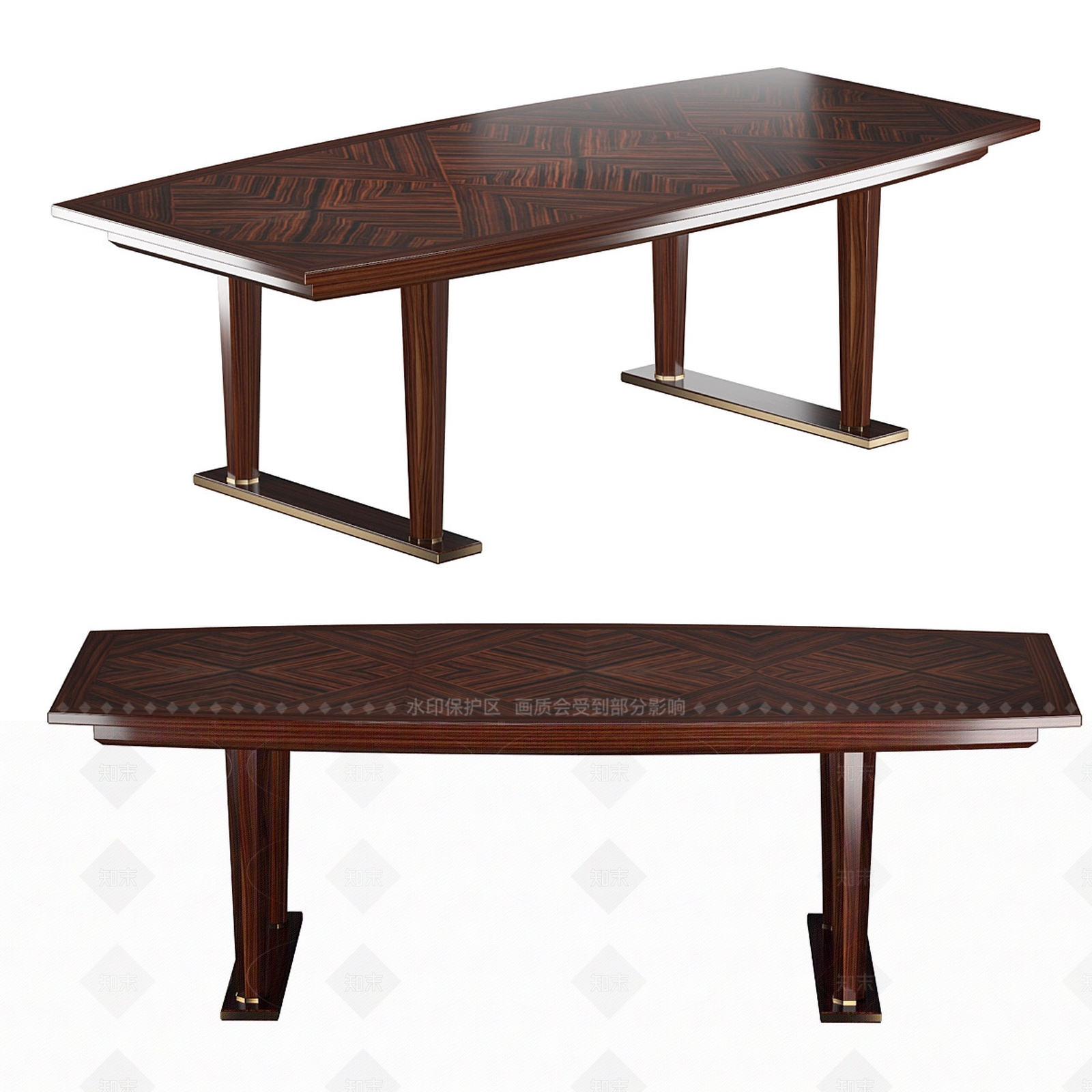 现代欧式餐桌3D模型下载【ID:1207692554】