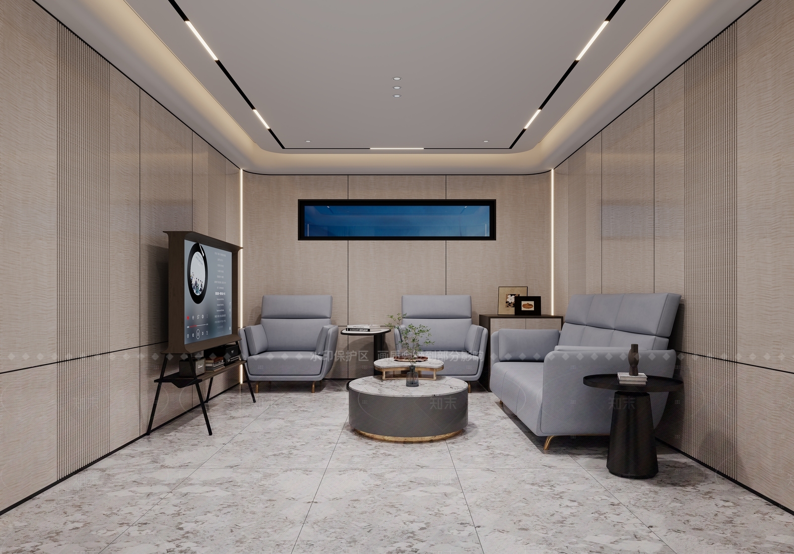 现代影音室3D模型下载【ID:1207693526】