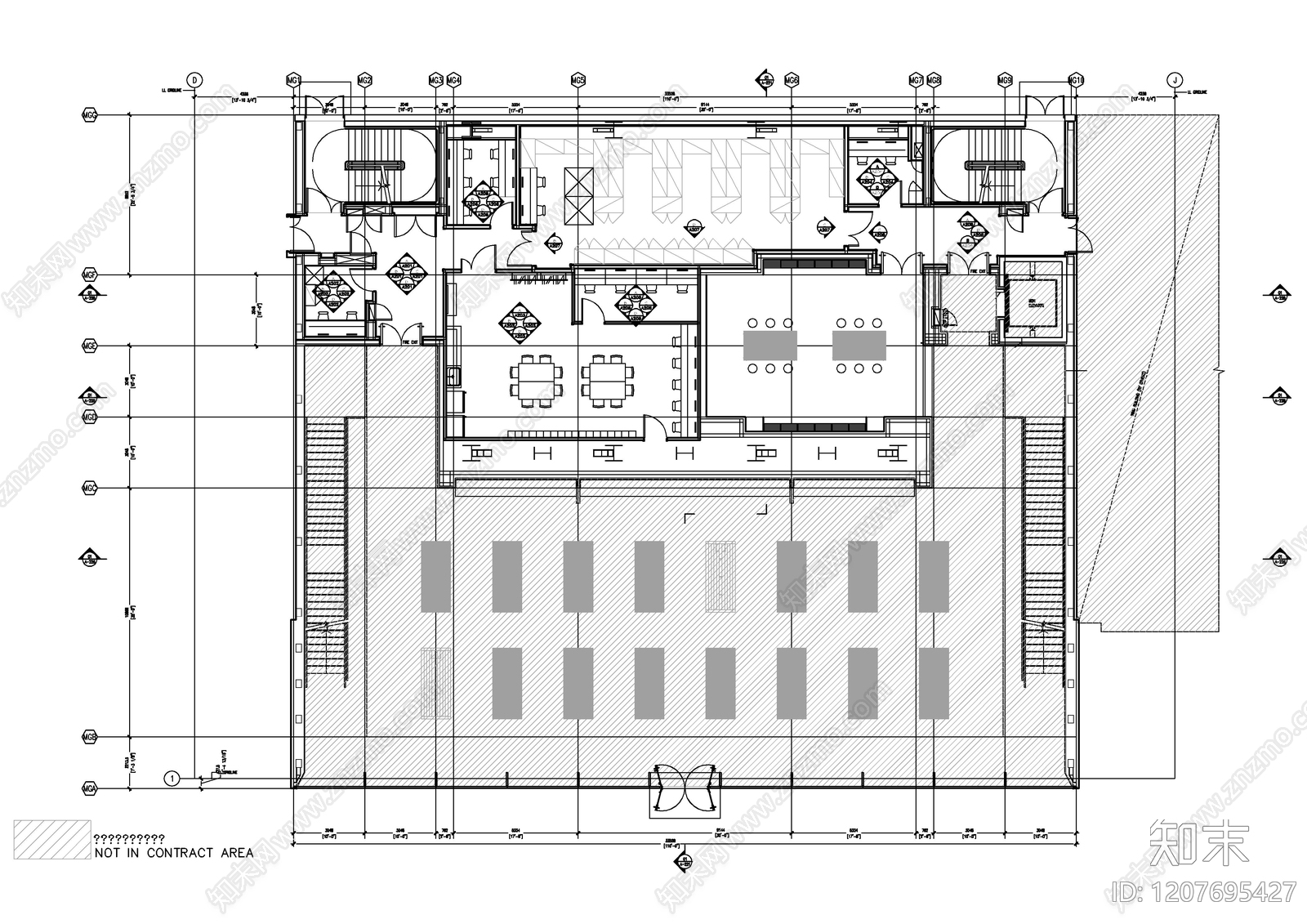 现代其他商业空间cad施工图下载【ID:1207695427】