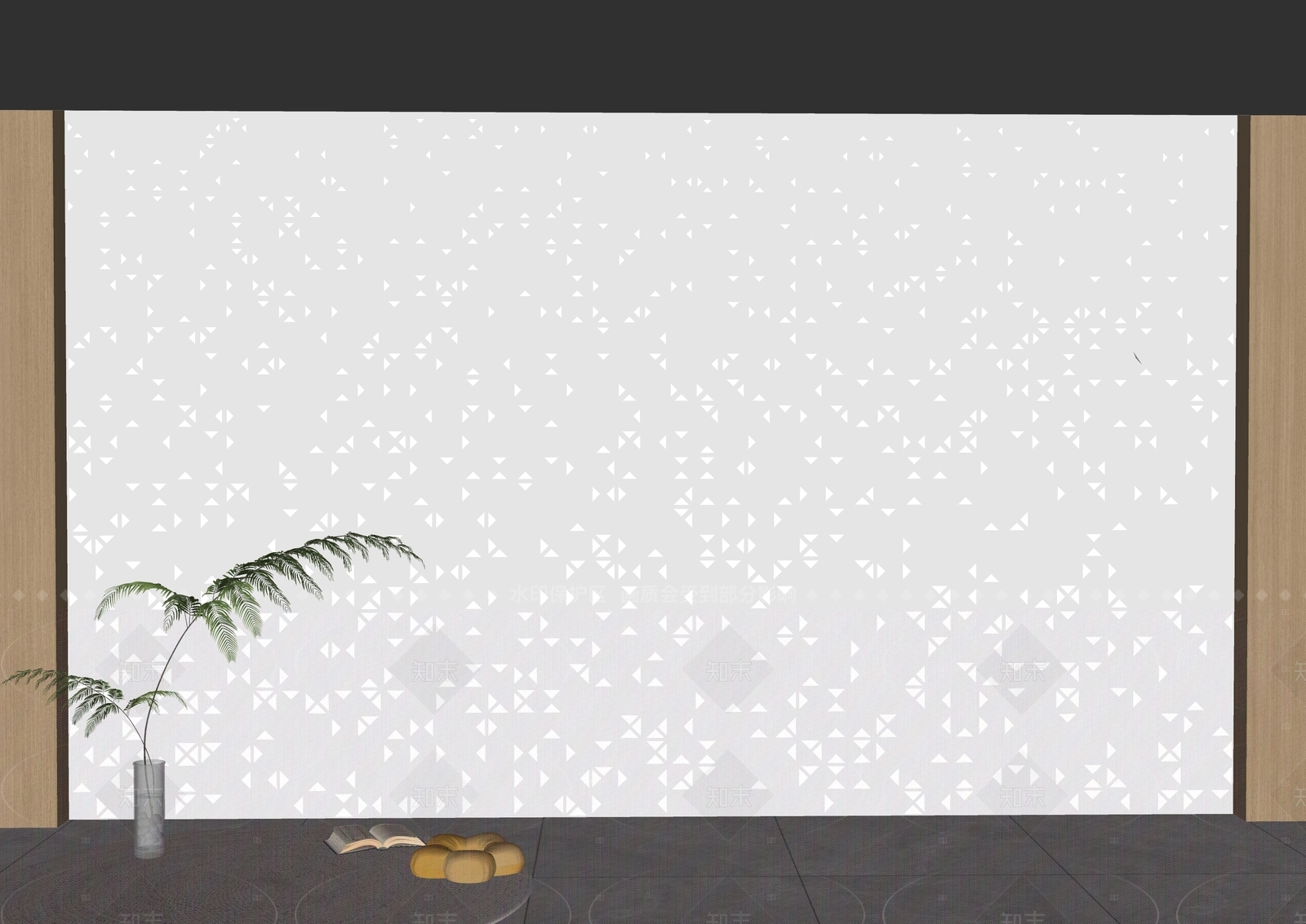 现代护墙板SU模型下载【ID:1207697683】