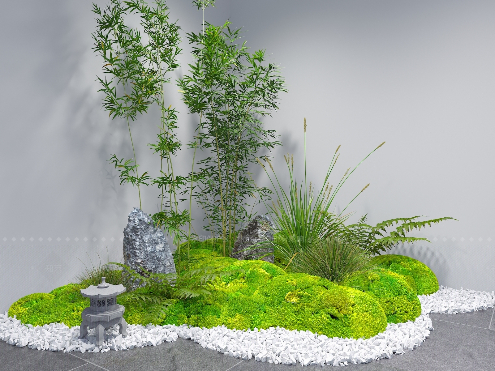 现代庭院3D模型下载【ID:1207697608】