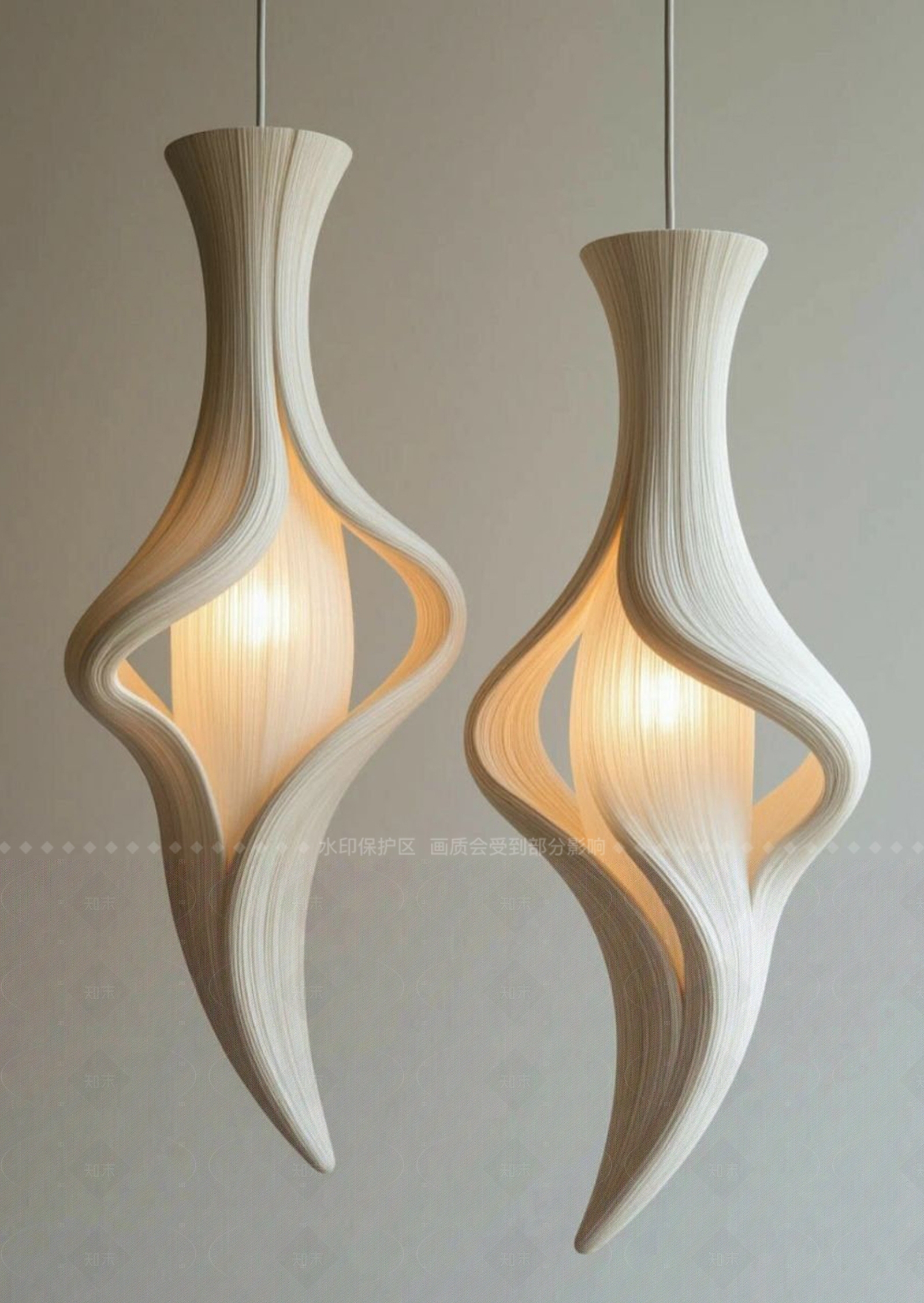 侘寂楼梯吊灯3D模型下载【ID:1207699332】