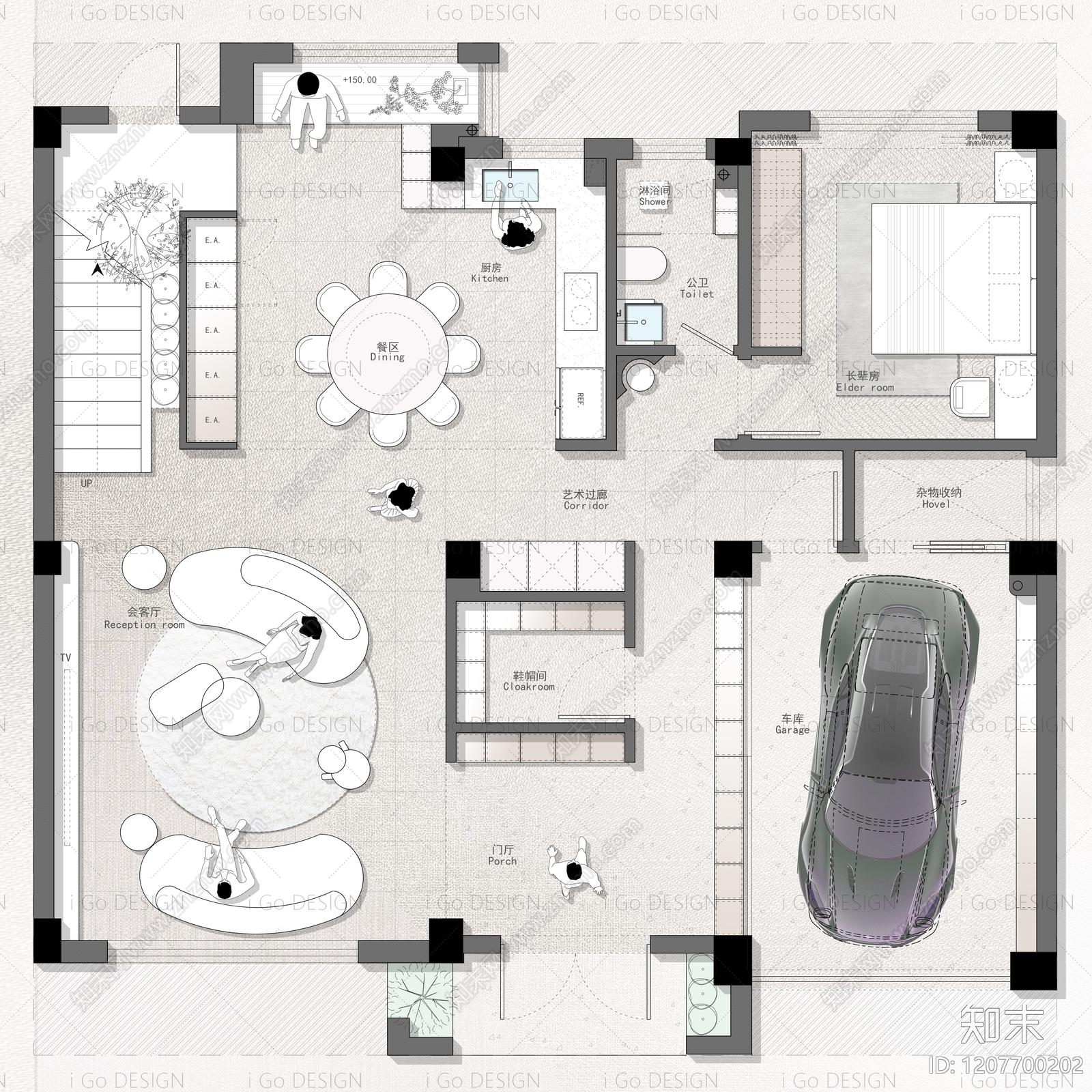 别墅cad施工图下载【ID:1207700202】