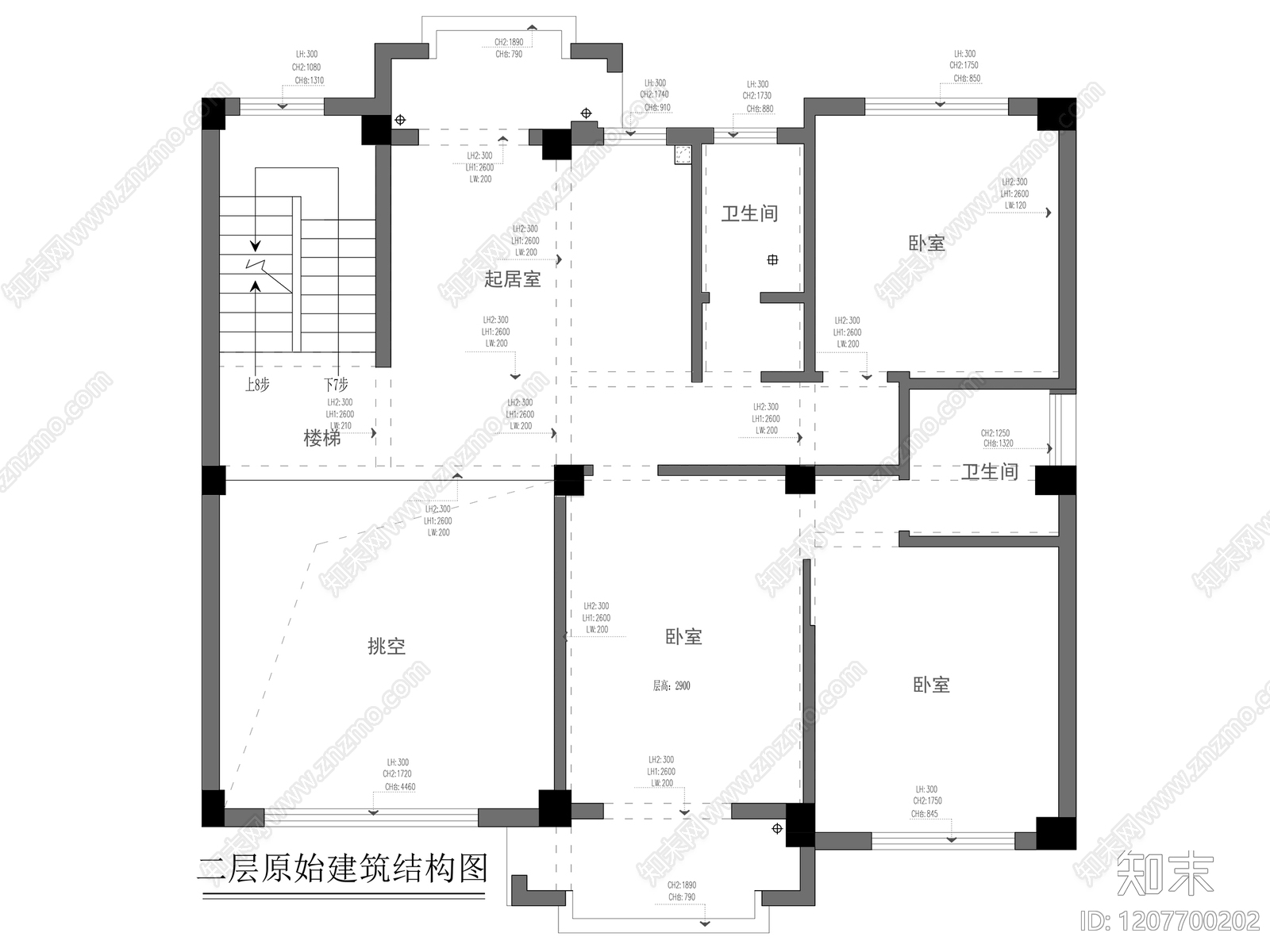 别墅cad施工图下载【ID:1207700202】