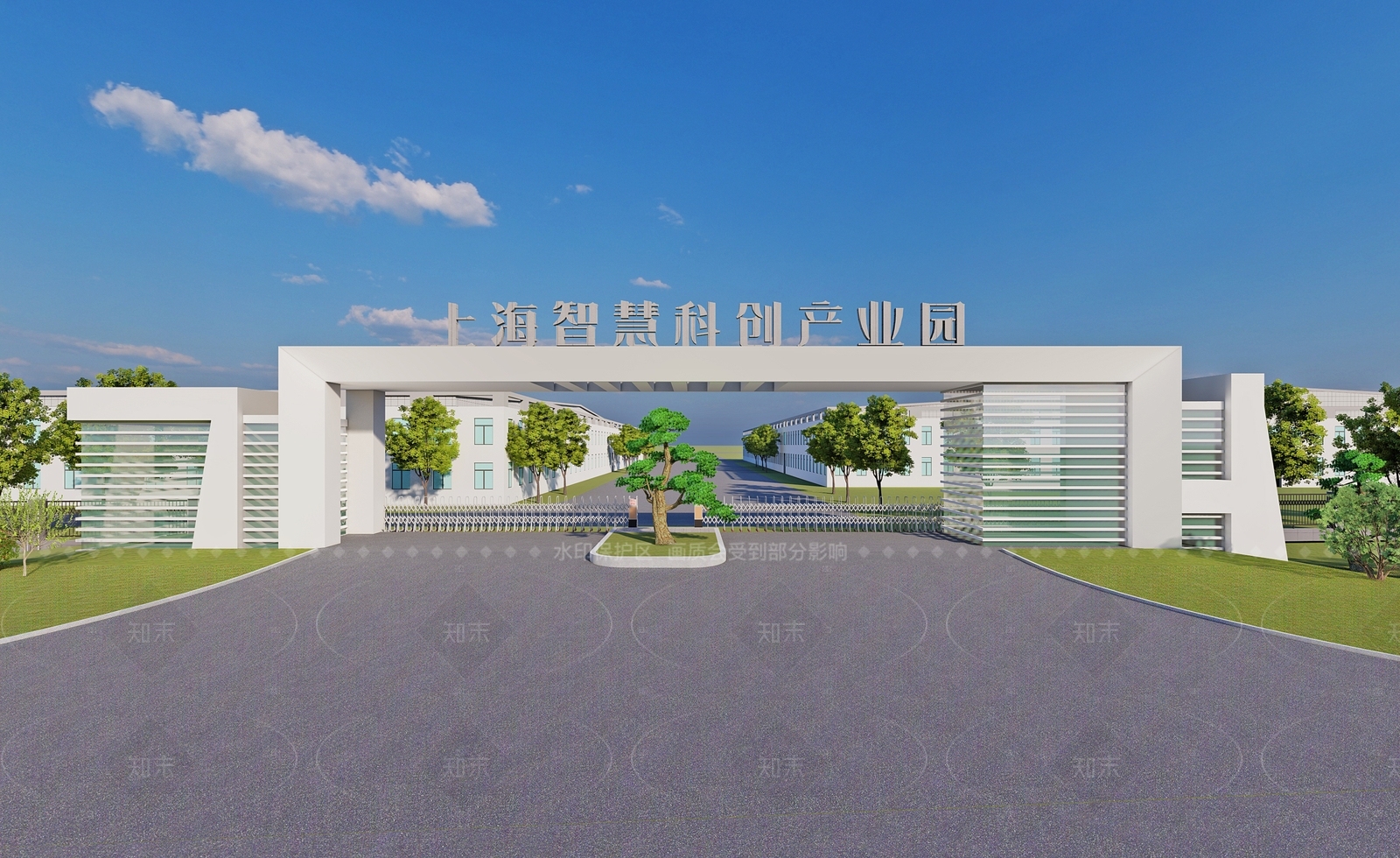 现代入口大门SU模型下载【ID:1207703019】