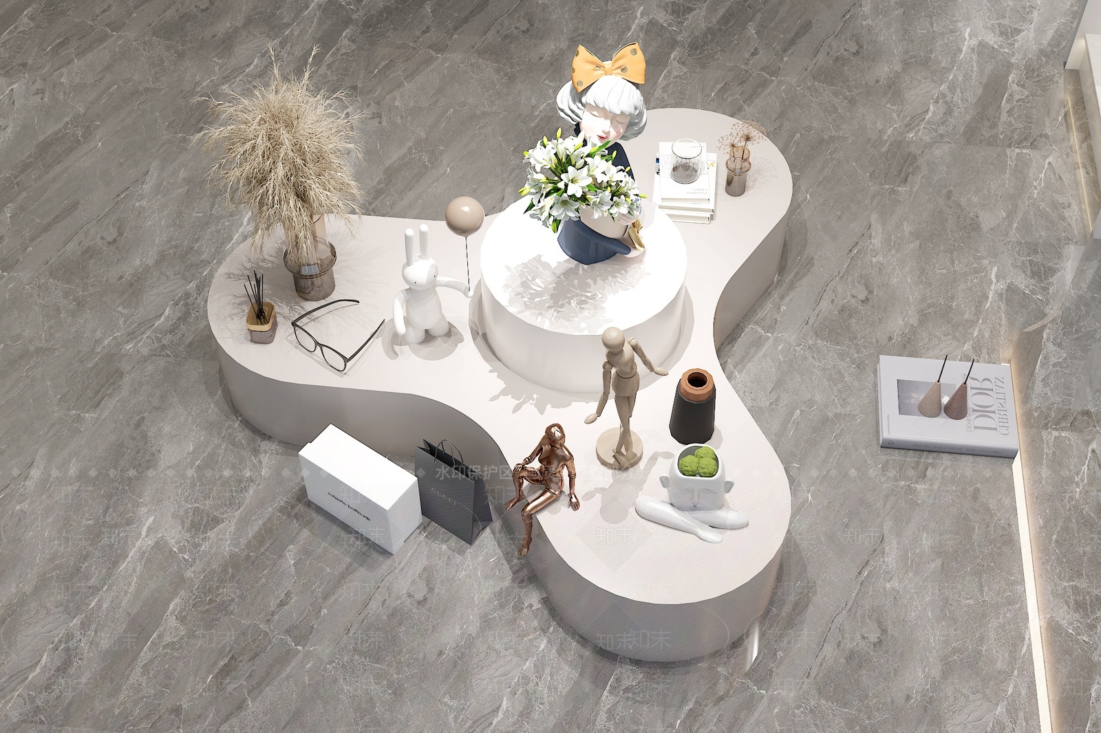 现代展示台3D模型下载【ID:1207704198】