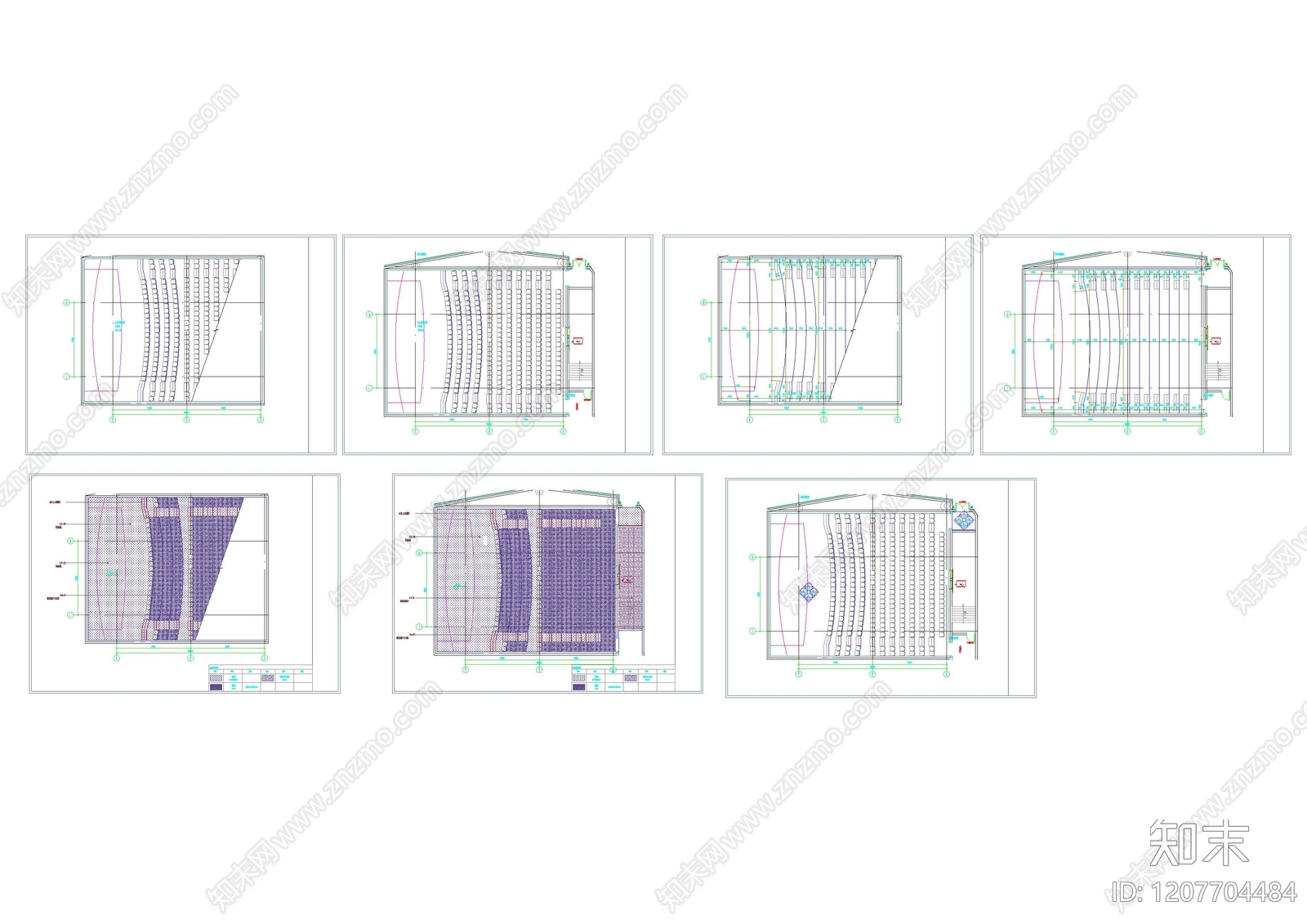 现代会议中心建筑施工图下载【ID:1207704484】