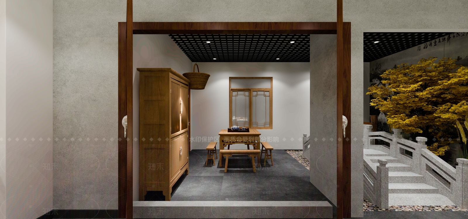 新中式中式博物馆SU模型下载【ID:1207706240】