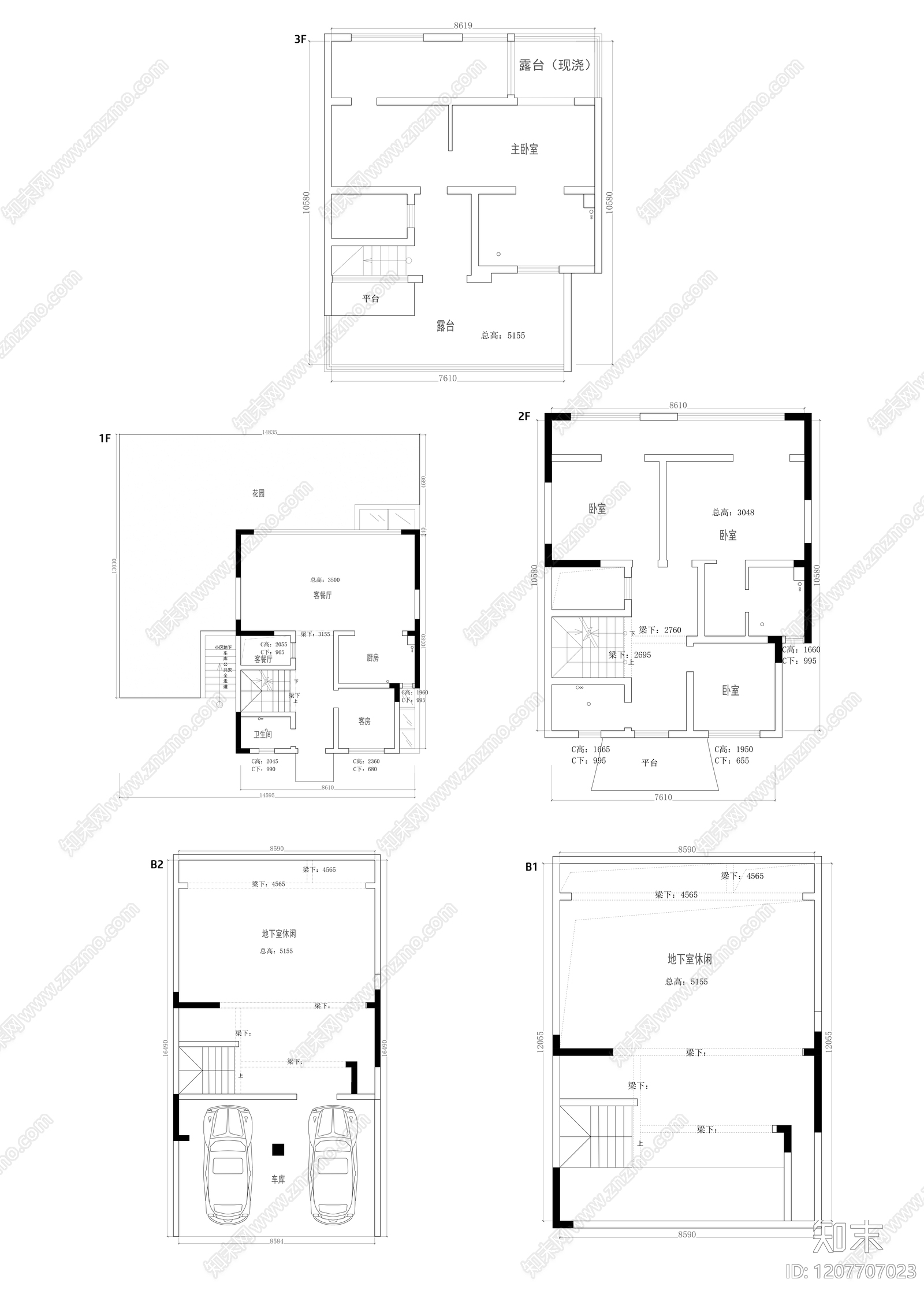 别墅cad施工图下载【ID:1207707023】
