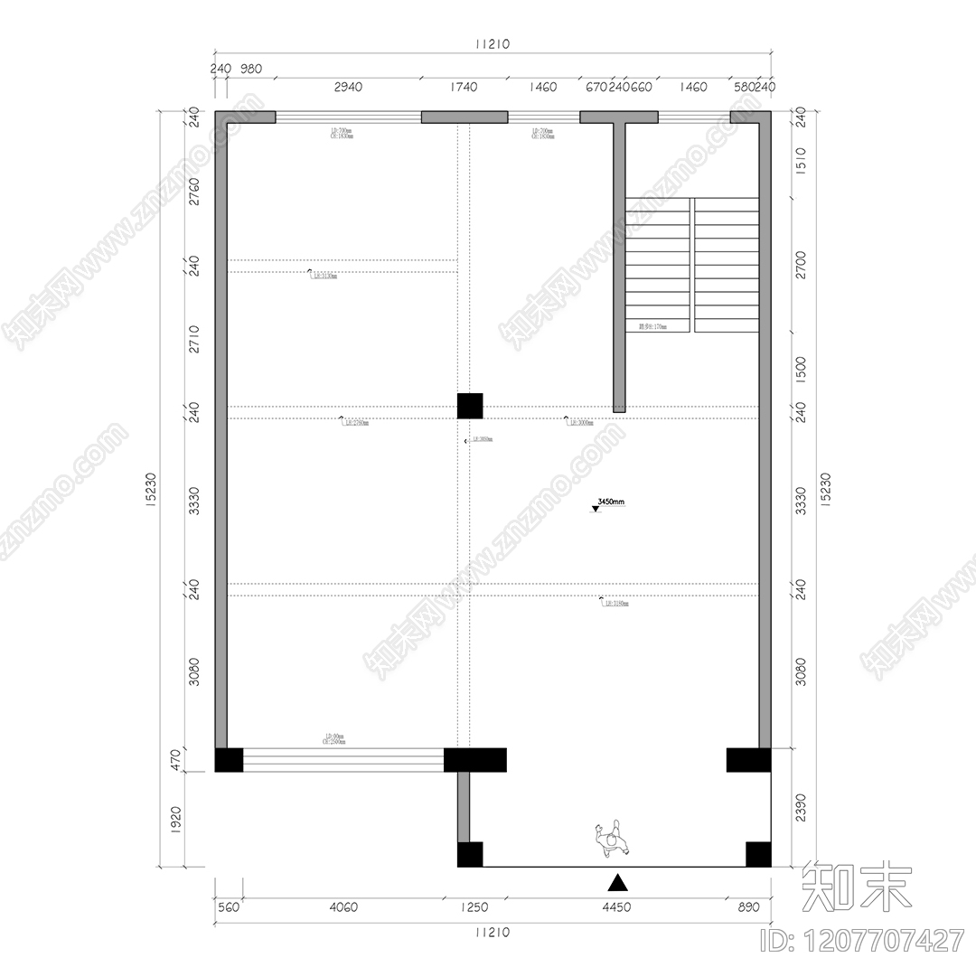 别墅cad施工图下载【ID:1207707427】