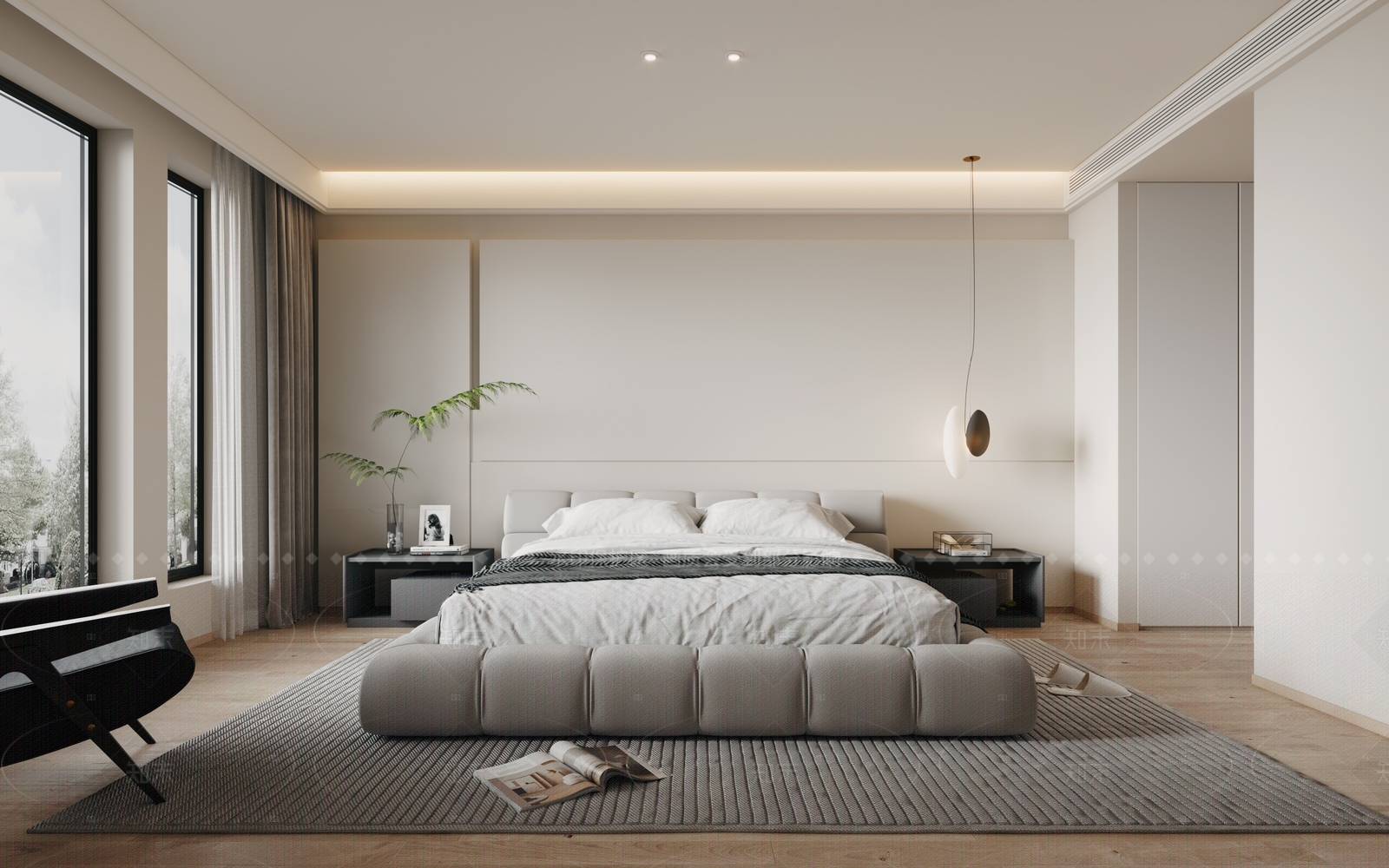 现代家居卧室SU模型下载【ID:1207716411】